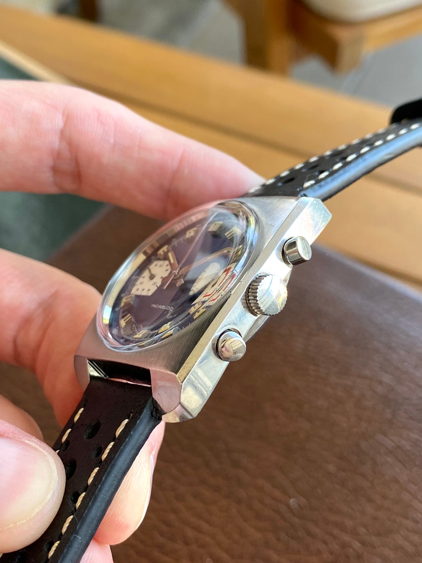 Valjoux 7733 Chronographe Suisse Anonyme - Montre Vintage Mécanique 1970