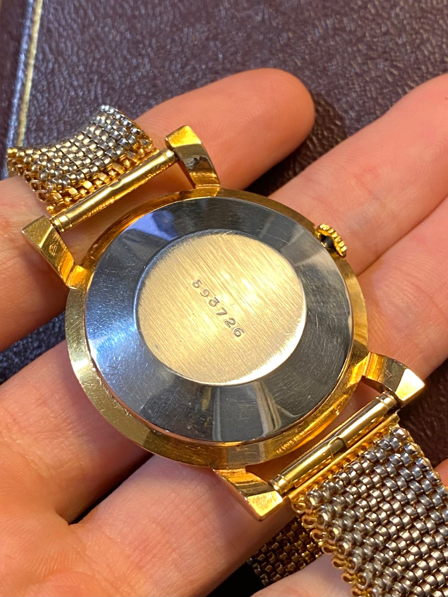LIP Jumbo Size Montre Vintage Mécanique Plaqué Or R25 1960