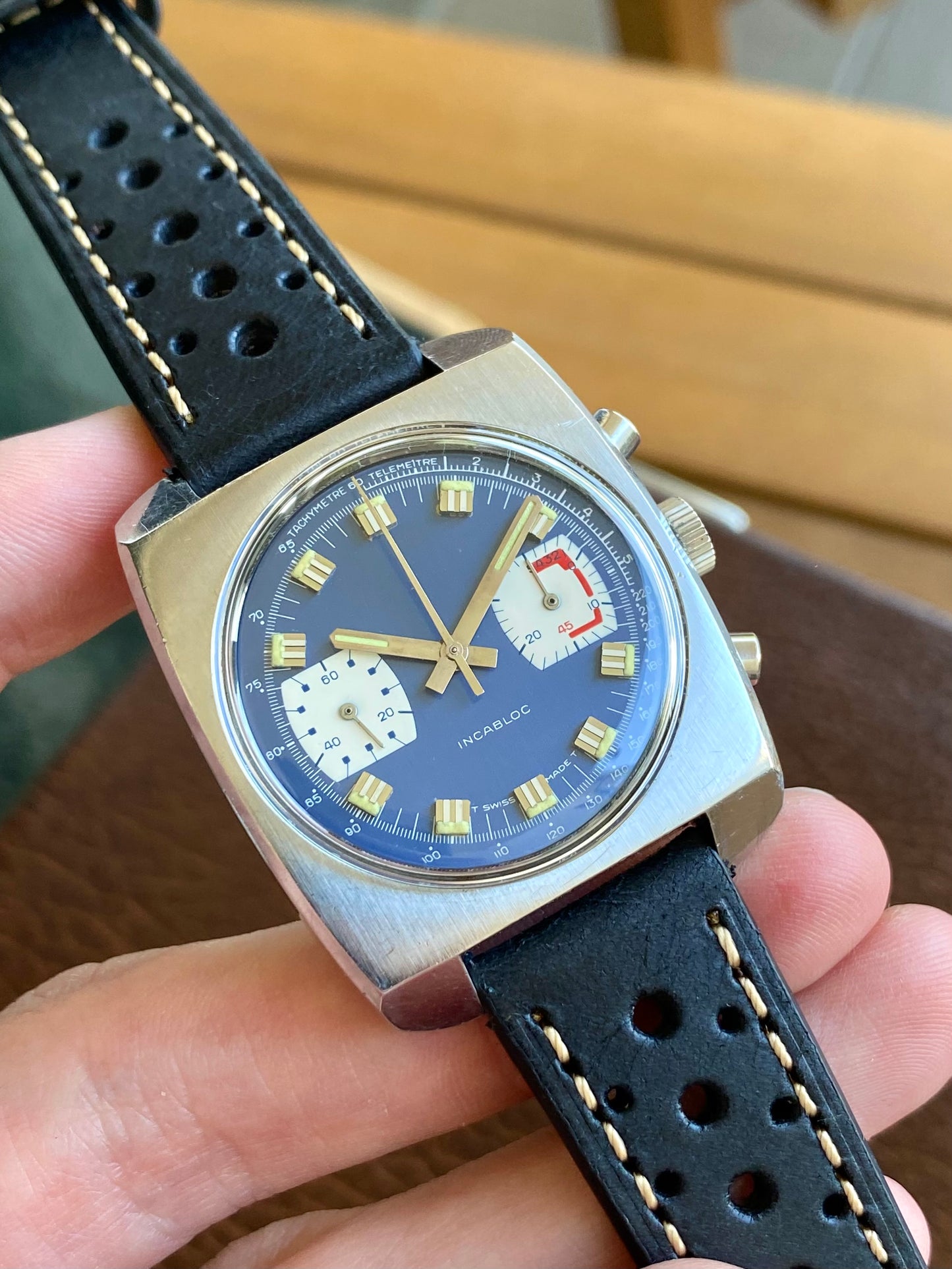 Valjoux 7733 Chronographe Suisse Anonyme - Montre Vintage Mécanique 1970