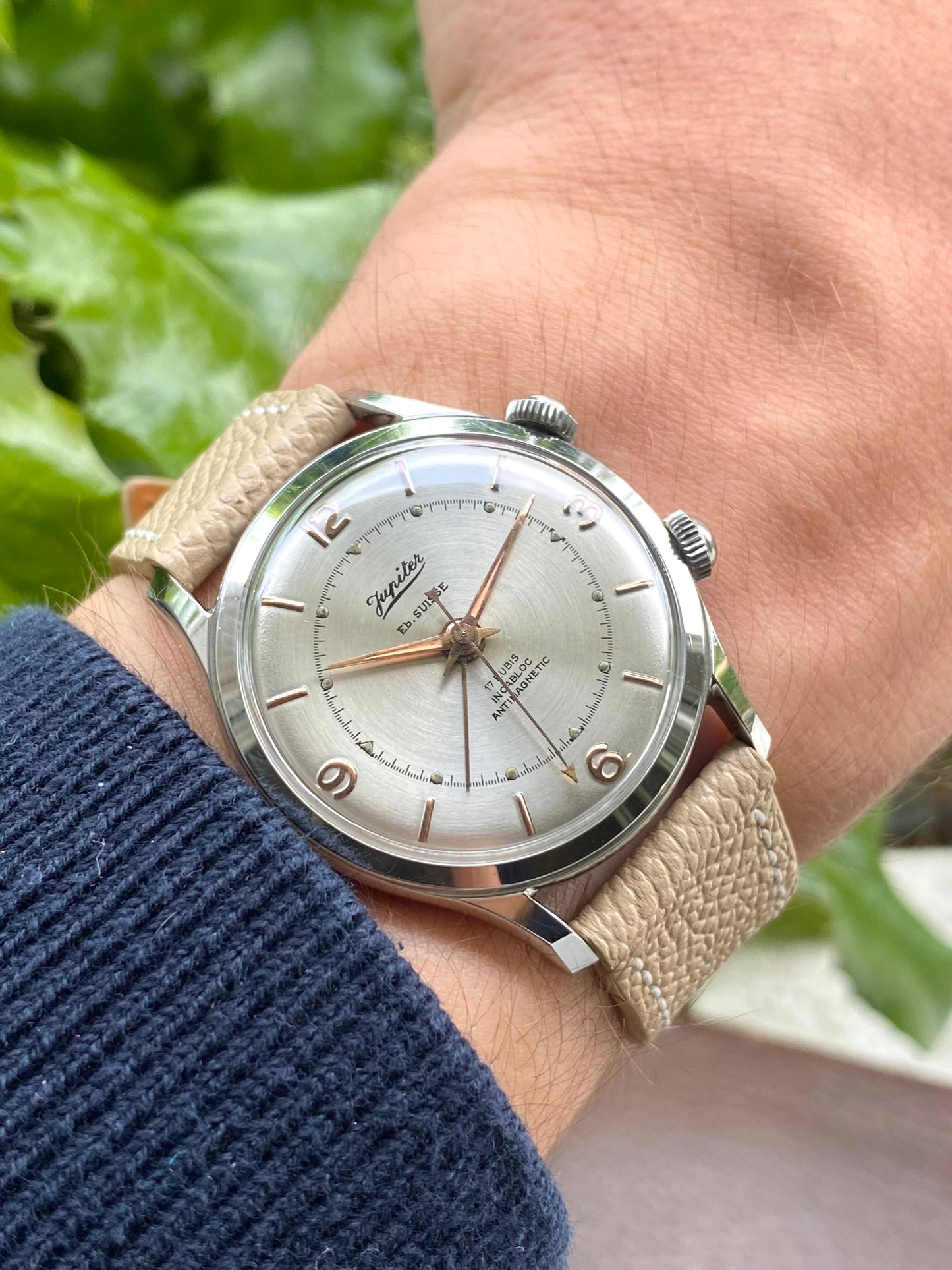 Jupiter Montre Ébauche Suisse Sonnerie Alarm AS.1475 Vintage Mécanique 1960