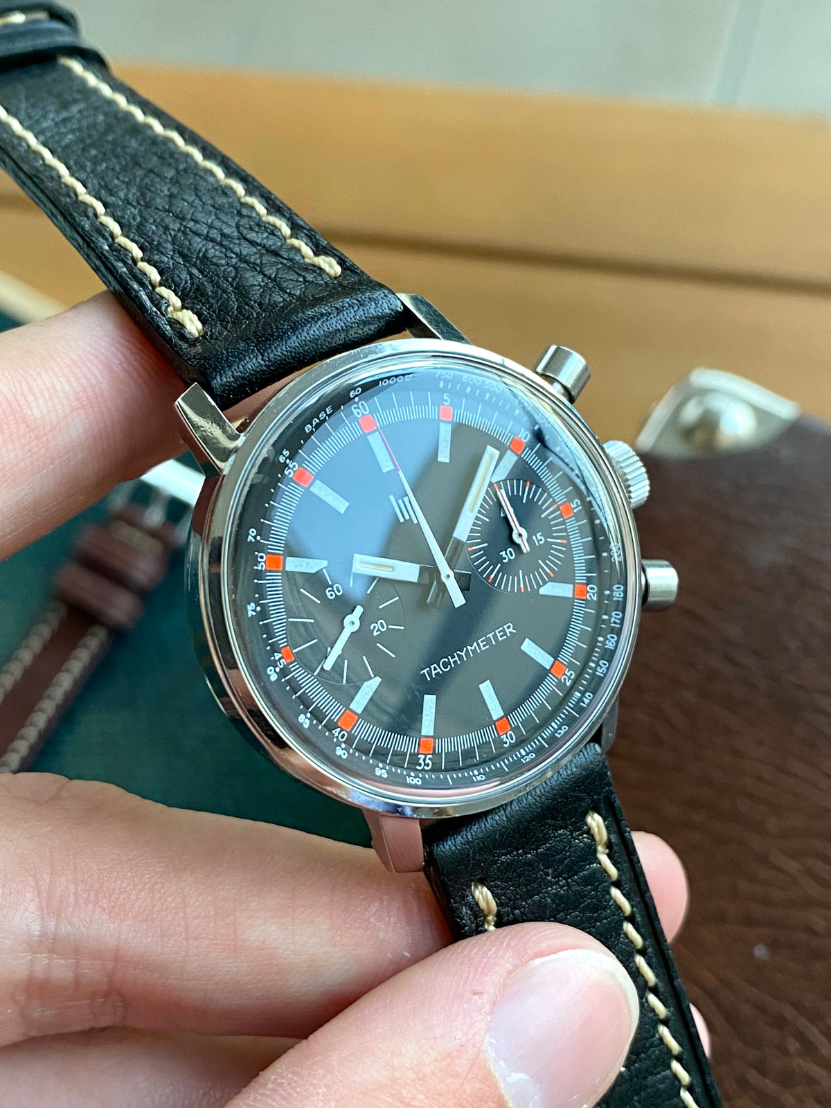 LIP Genève Tachymeter Rallye Chronographe Sport - Montre Vintage Mécanique Automobile 1960