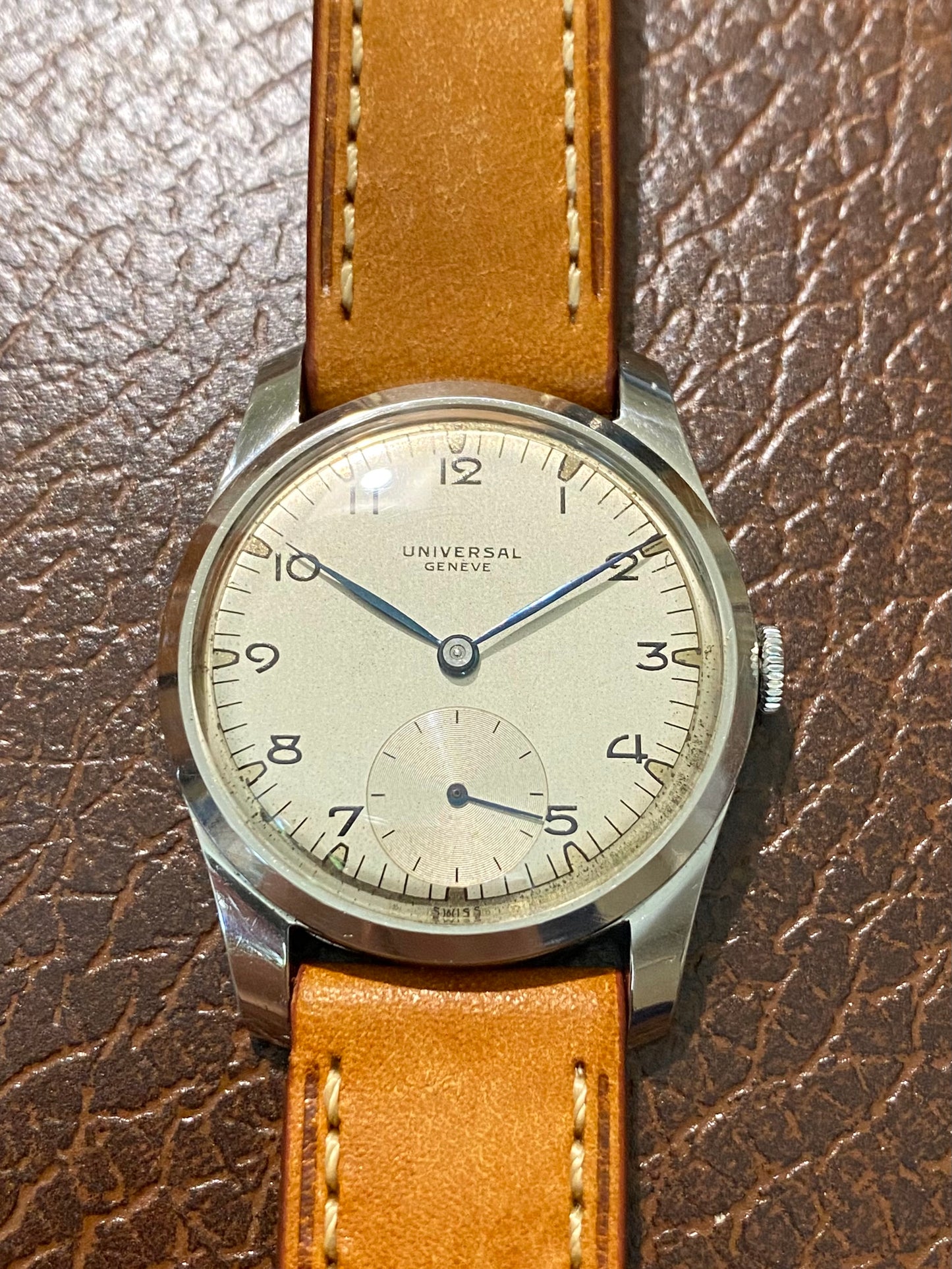 Universal Genève Montre Vintage Mécanique Cal.128 Réf. 212204 - 1954