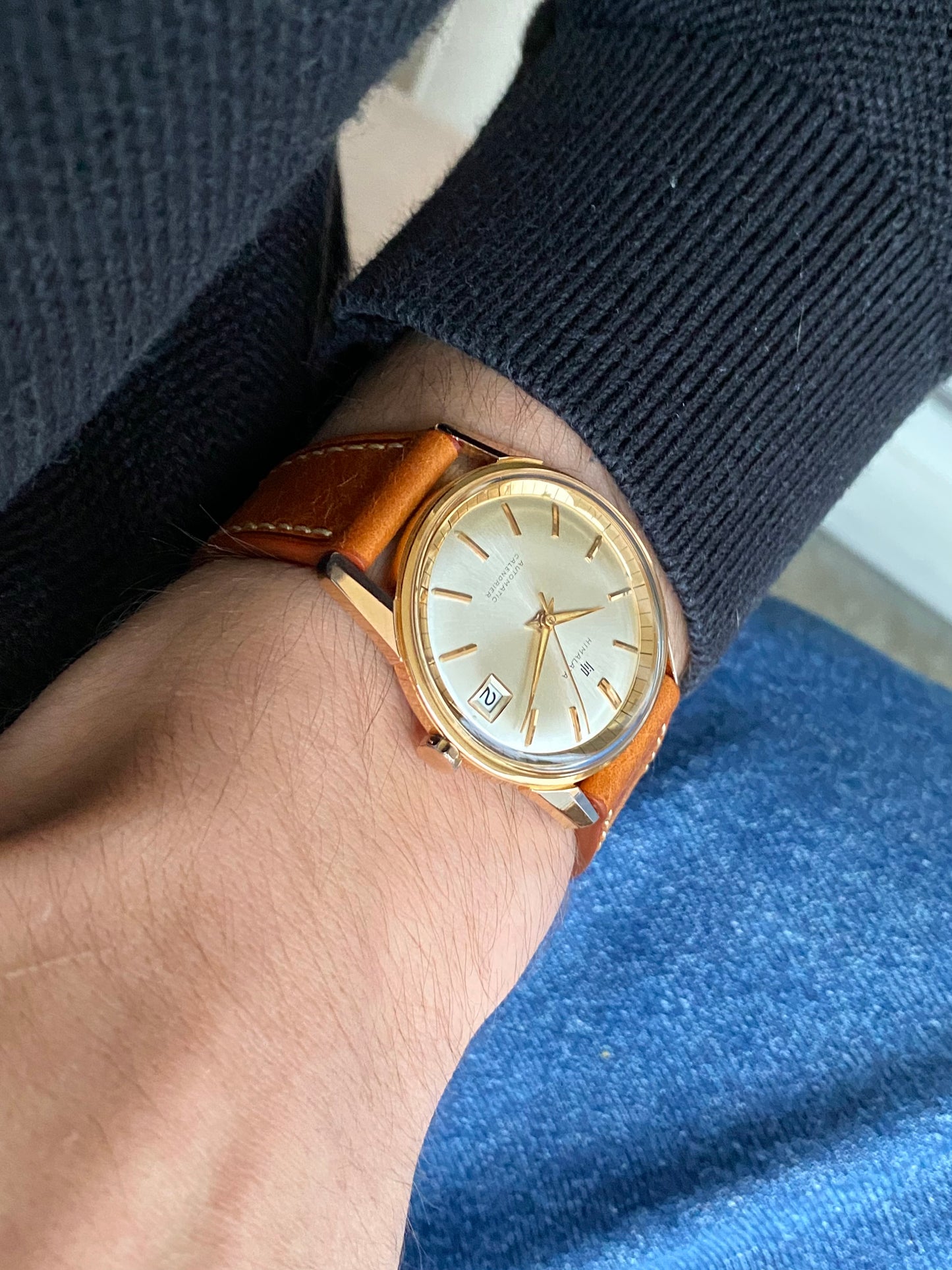 LIP Himalaya Automatic R153 Montre Vintage Mécanique Plaqué Or France 1960