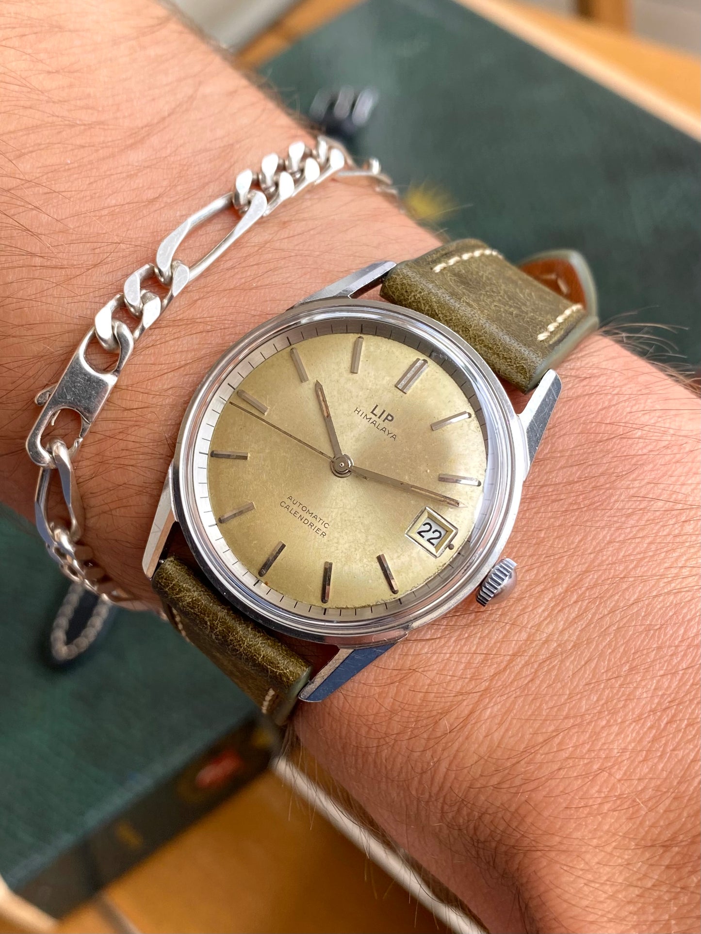 LIP Himalaya Automatic R153 - Montre Vintage France Mécanique Acier 1960