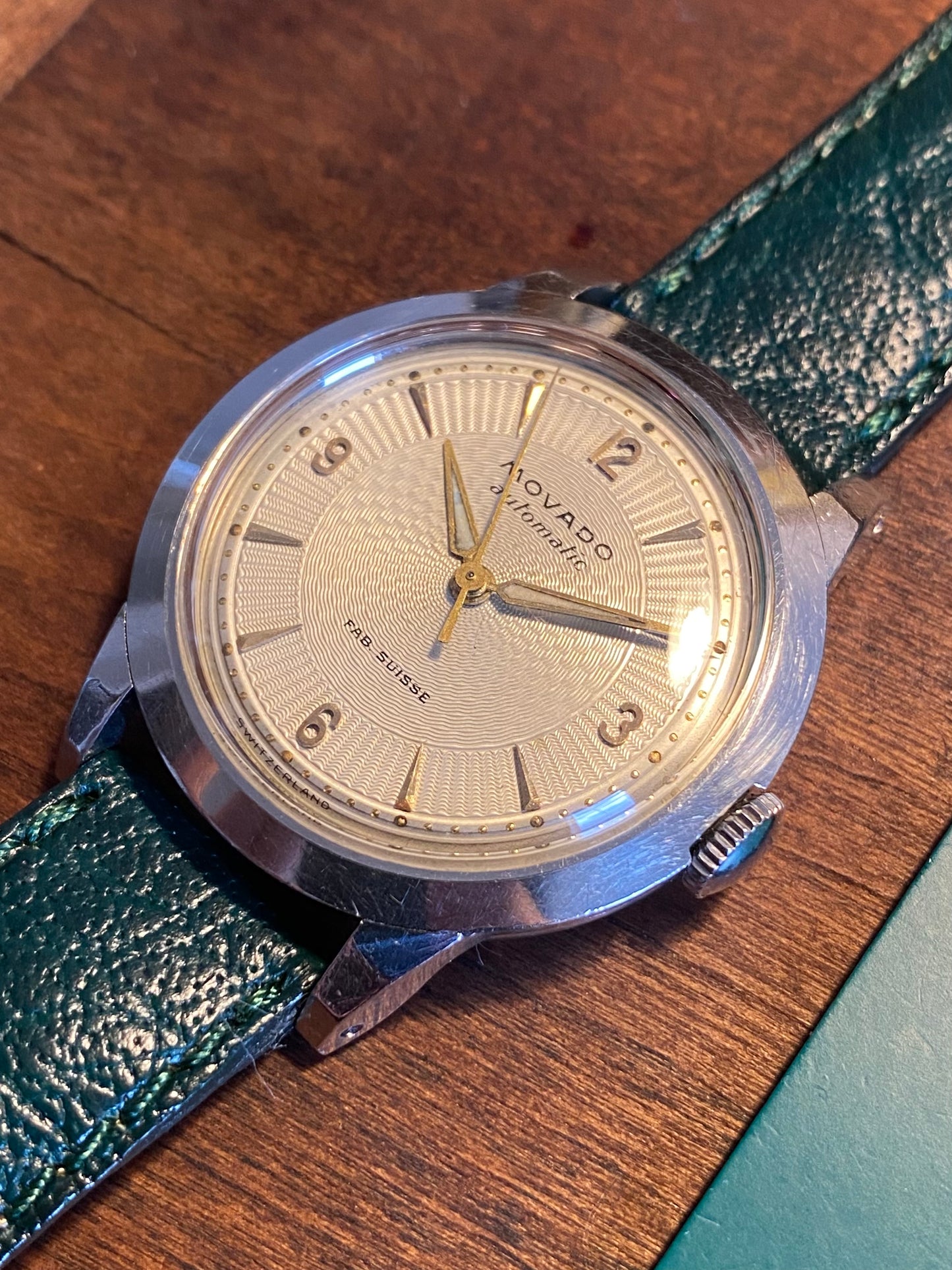 Movado Bumper Automatic C221a F.Borgel Case Montre Vintage 1940