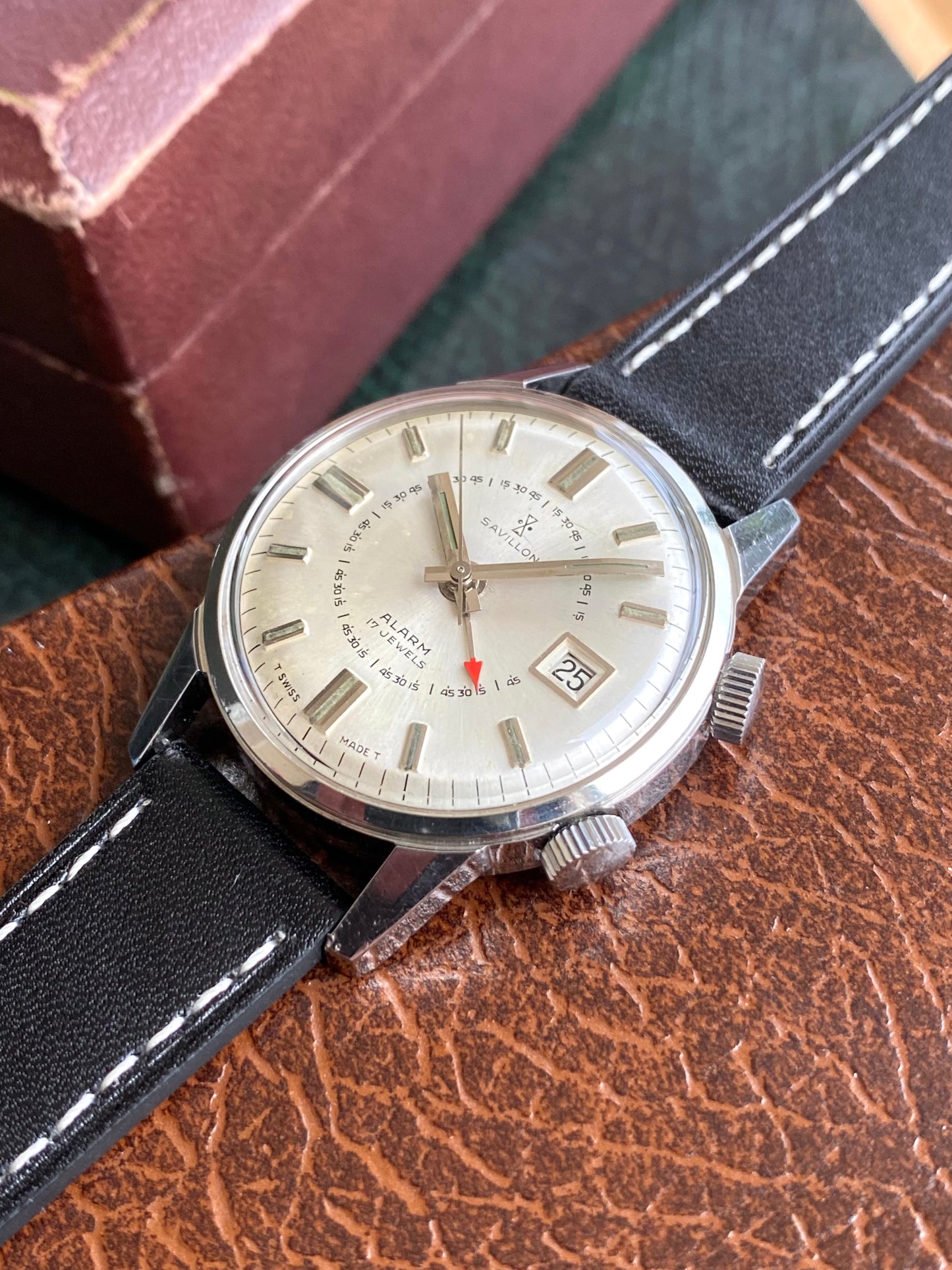 Savillon Alarm Montre Vintage Sonnerie Mécanique - Cal. As1568 Suisse - 1960