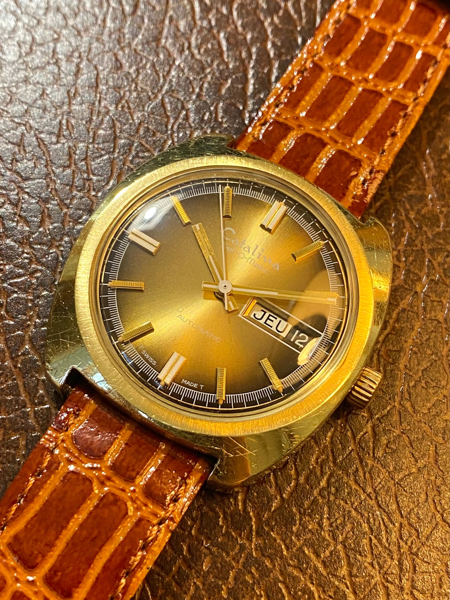 Catalina (Bulova - Caravelle) Set-O-Matic Montre Vintage Automatic 1970