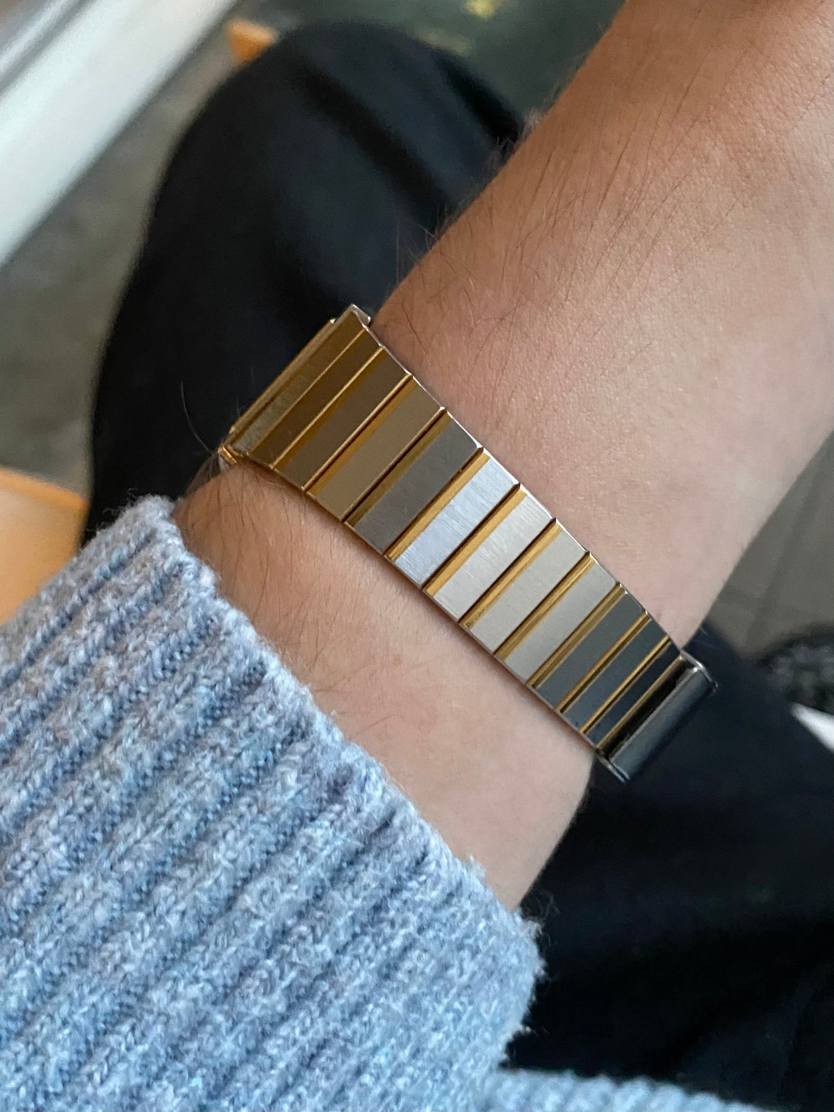 Seiko Tank Quartz Montre Vintage Or - Acier 1980