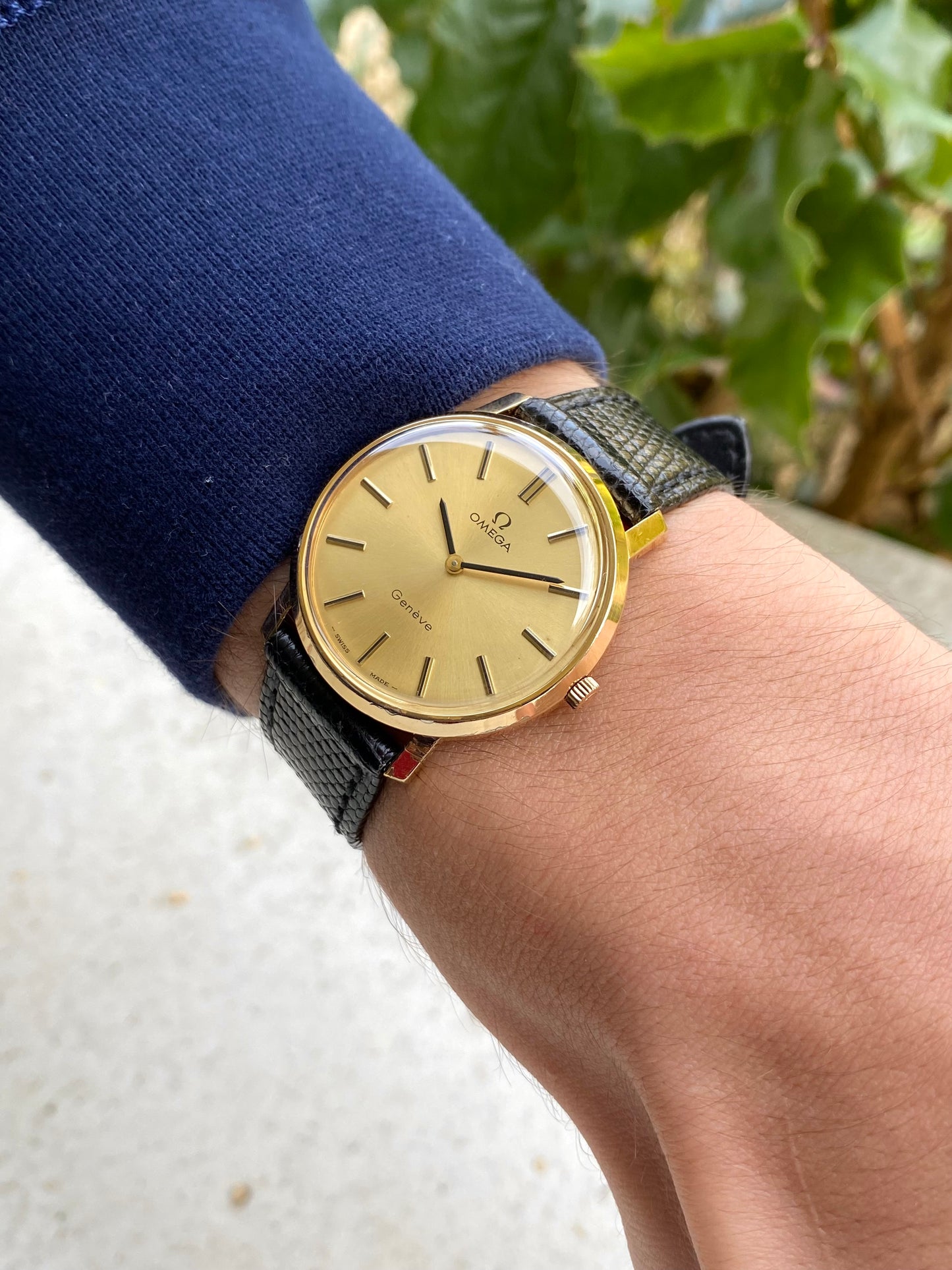 Omega Genève Montre Vintage Mécanique Plaqué Or 111.0106 Cal.625