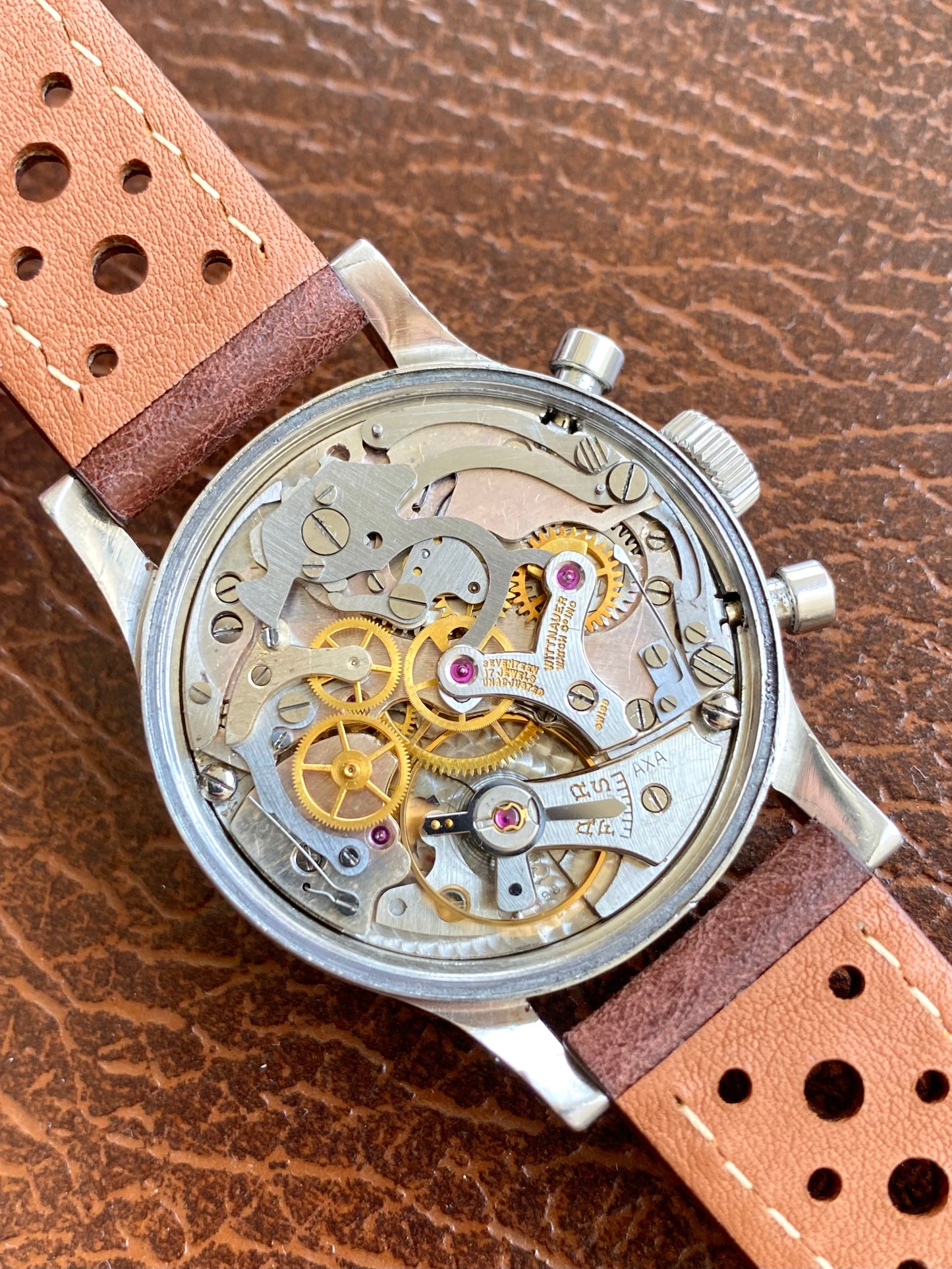 Wittnauer MultiScale Chronograph - Montre Vintage Mécanique Acier - Venus 188 - Aviation Militaire 1940