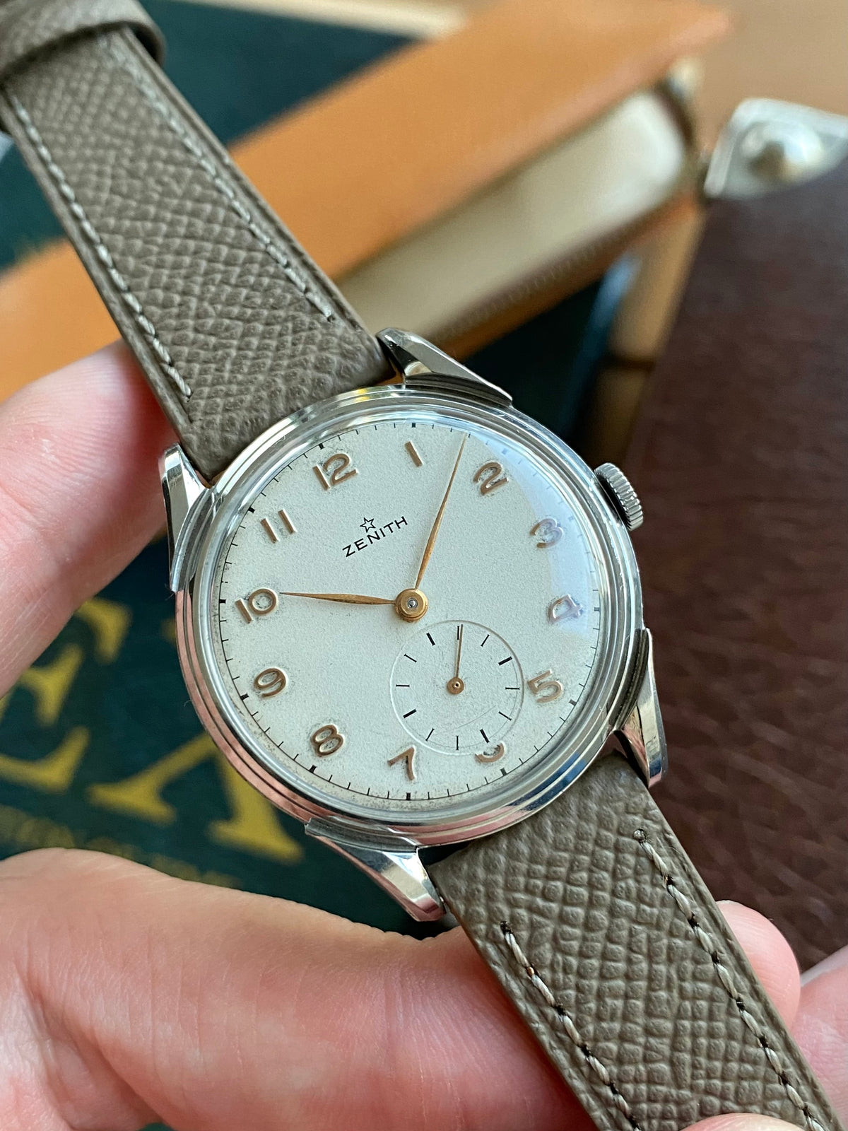 Zenith Cal. 106 Montre Vintage Mécanique Acier 1950
