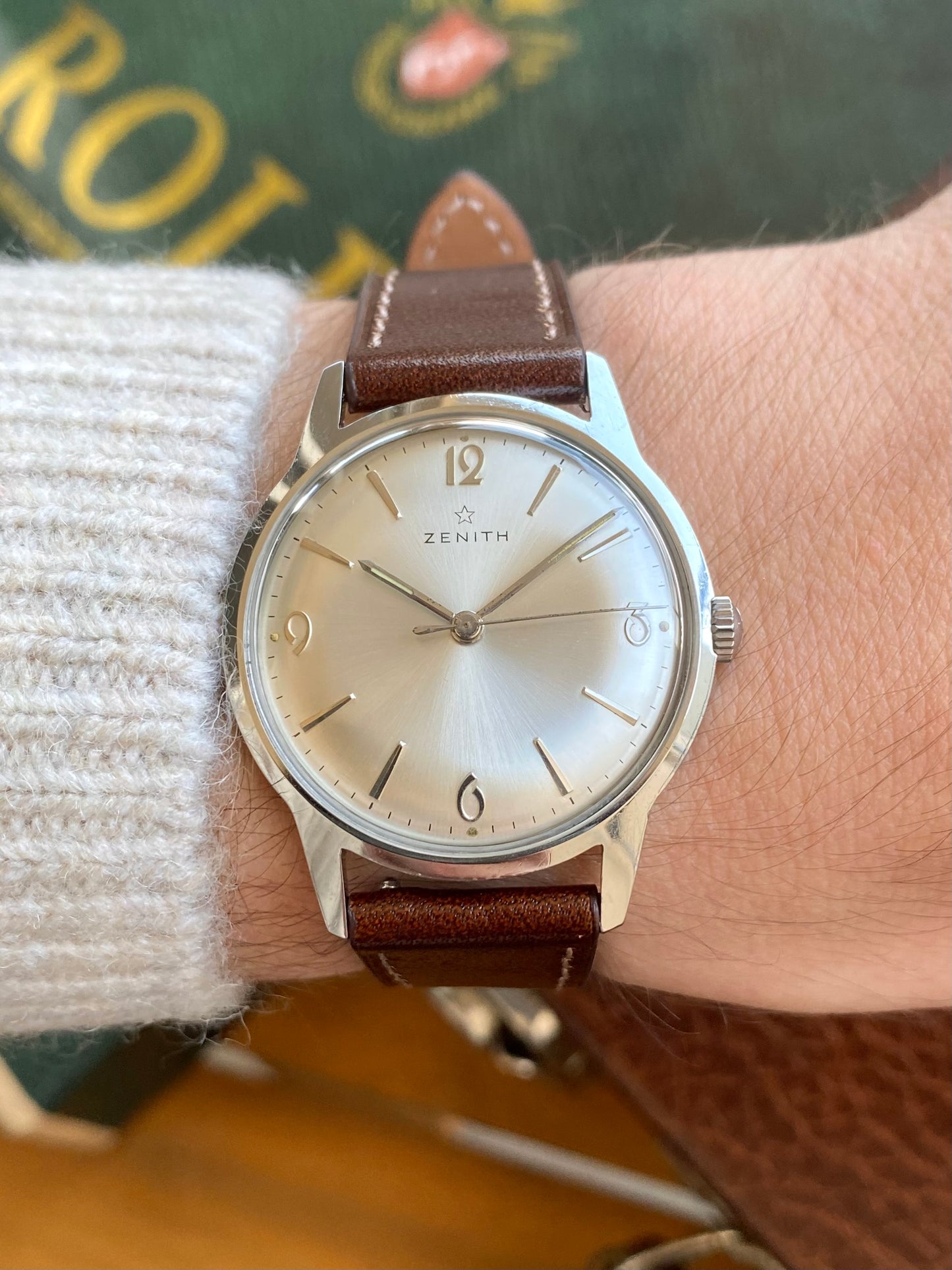 Zenith Montre Vintage Mécanique Cal.2542 Acier 1960