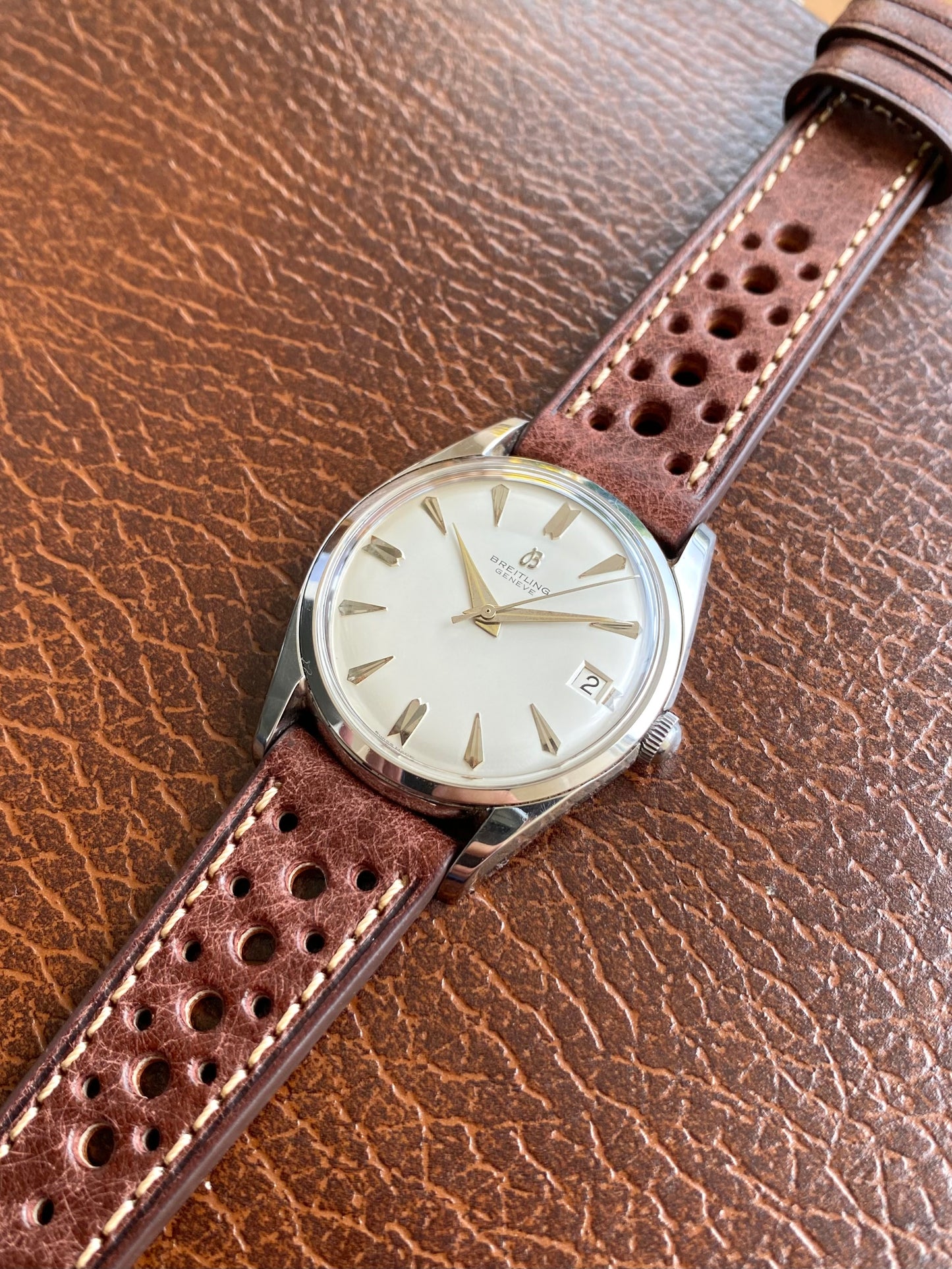 Breitling  Genève Ref.4001 - Montre Vintage Suisse Mécanique Venus 227 - 1960
