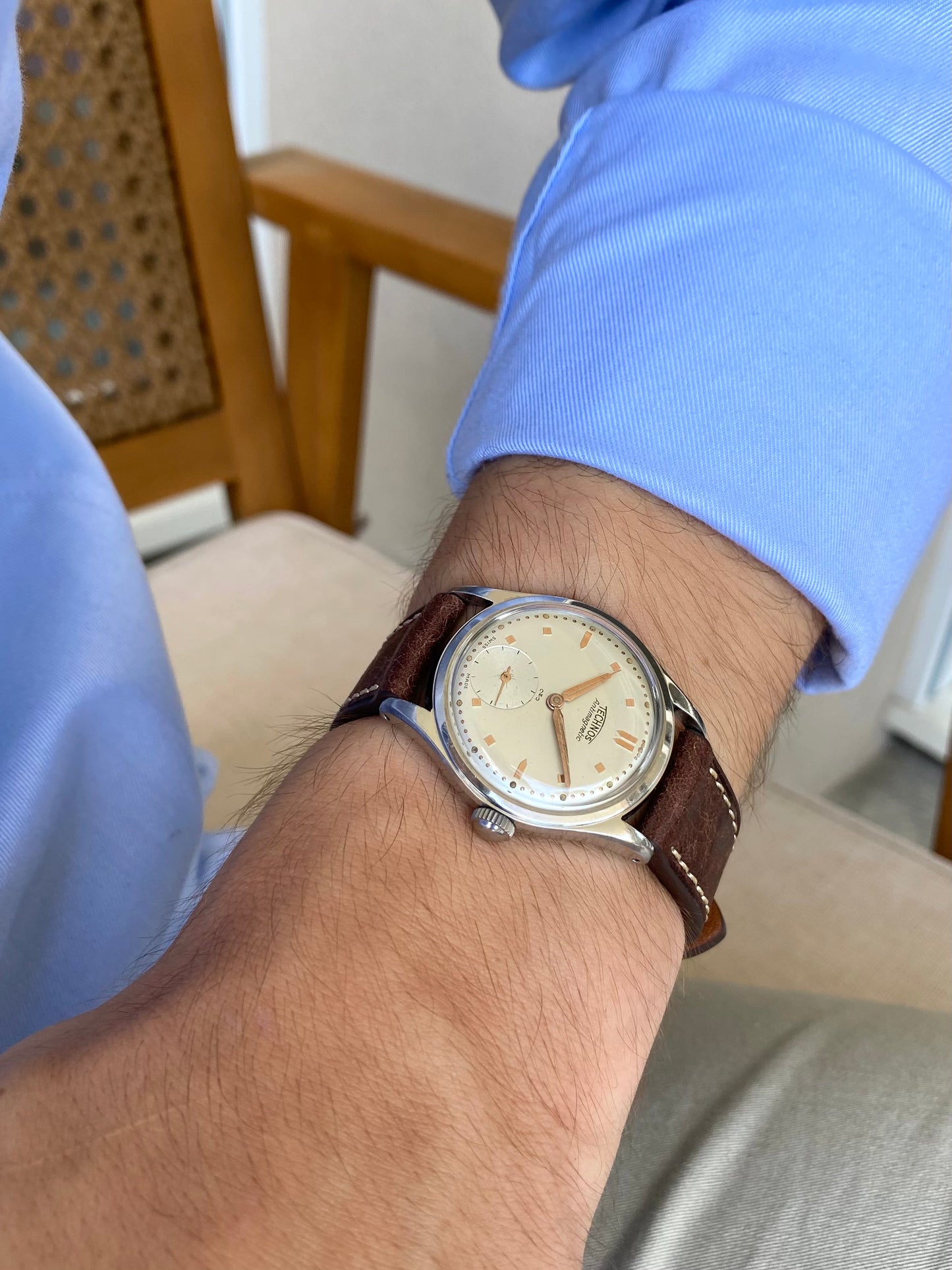 Technos Swiss Montre Vintage Mécanique Acier - 1950