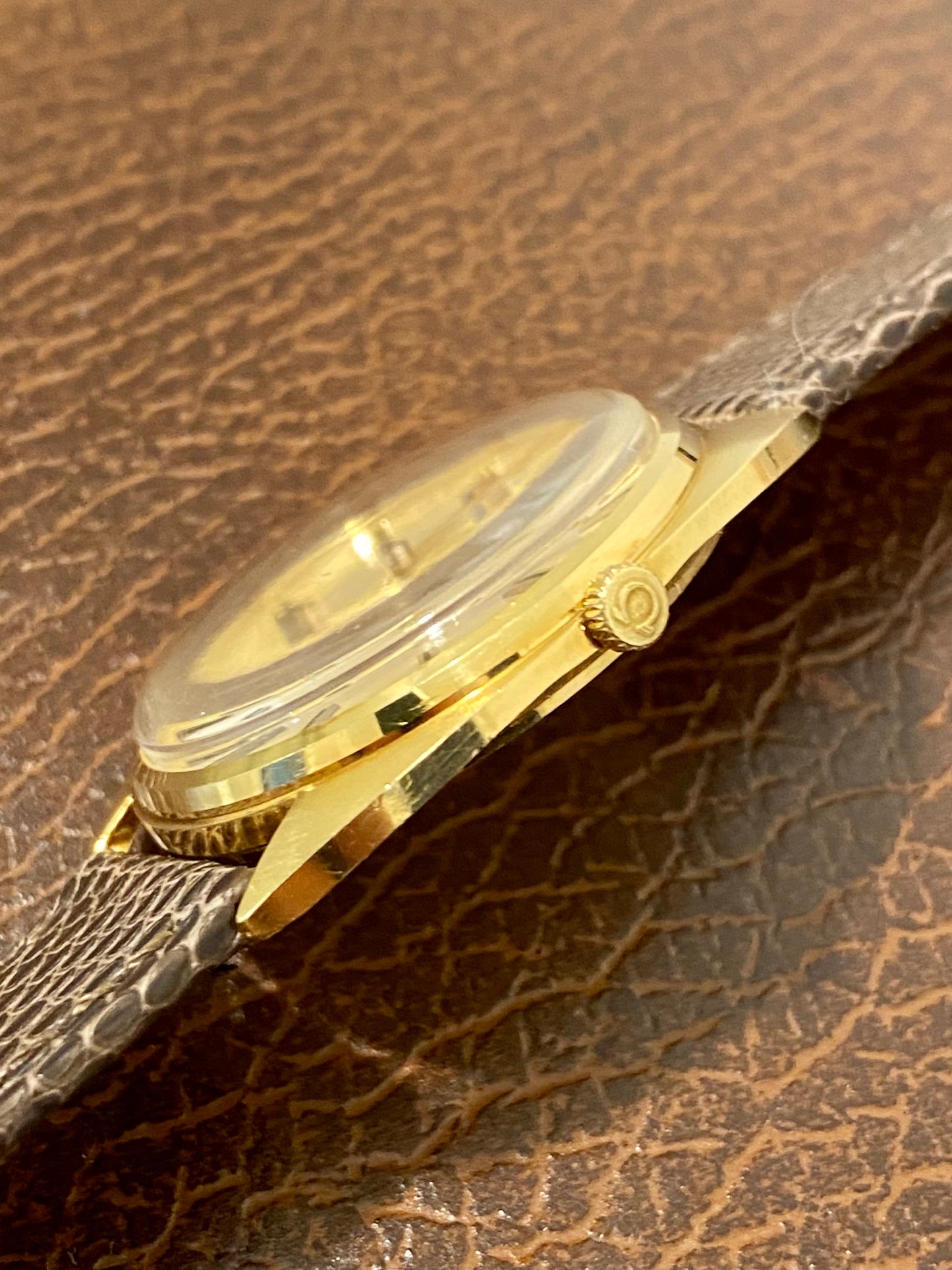 Omega 18k 750/1000 Or Jaune 131-90001 Montre Vintage Cal.601 Mécanique 1969