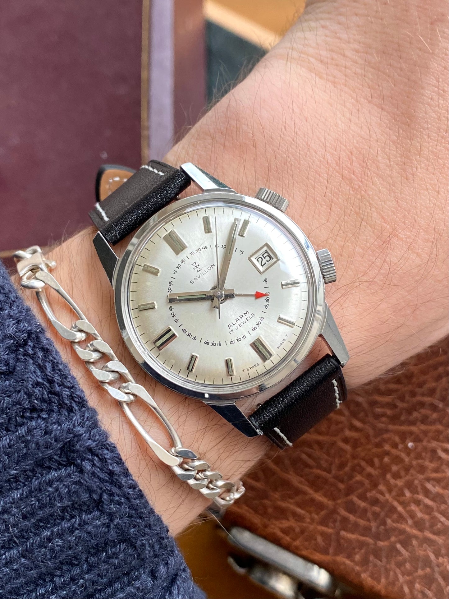 Savillon Alarm Montre Vintage Sonnerie Mécanique - Cal. As1568 Suisse - 1960