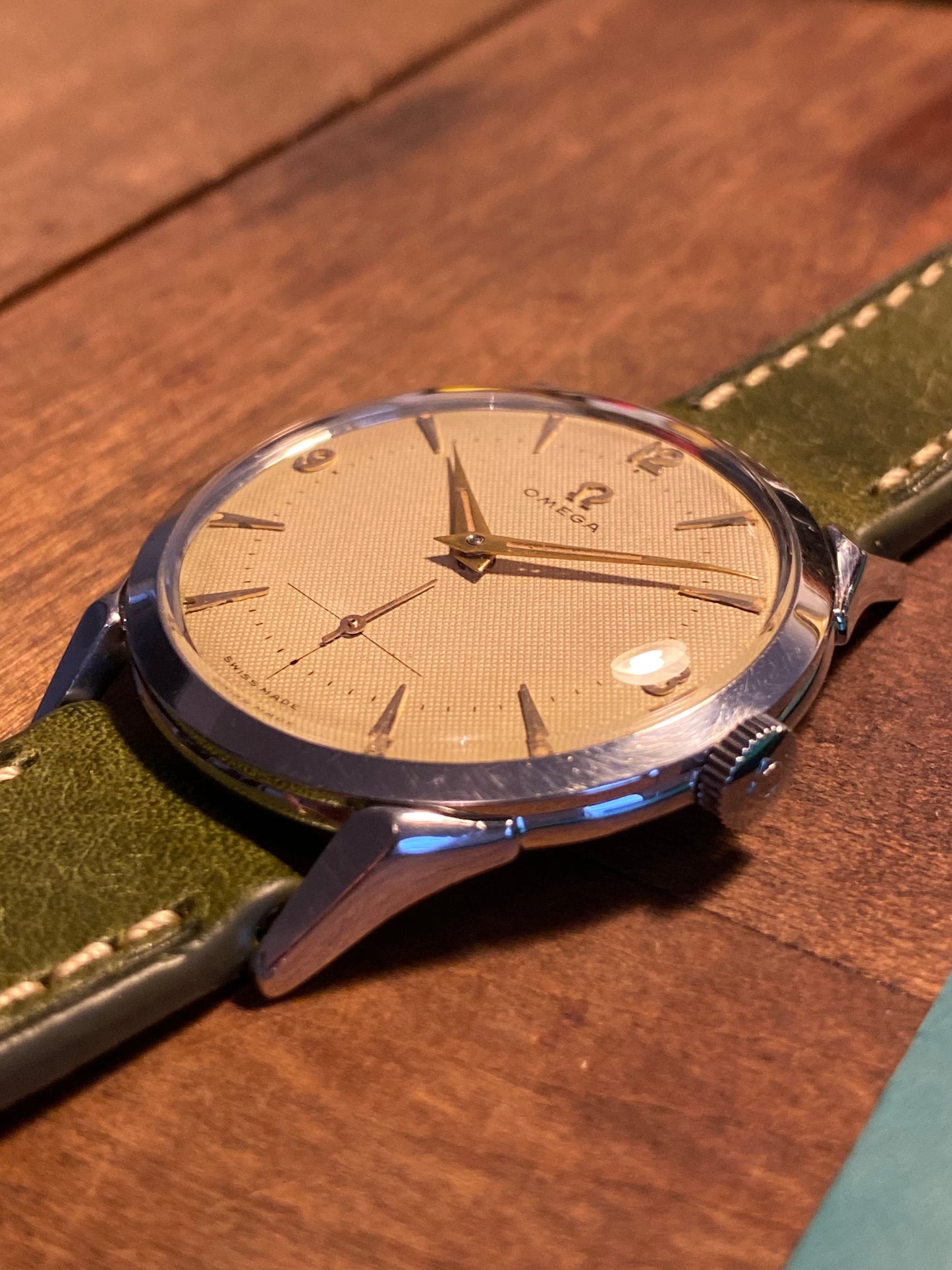 Omega 2605-16 Cadran Nid D’abeille "Honey Comb" Cal.266 Montre Vintage Mécanique 1954