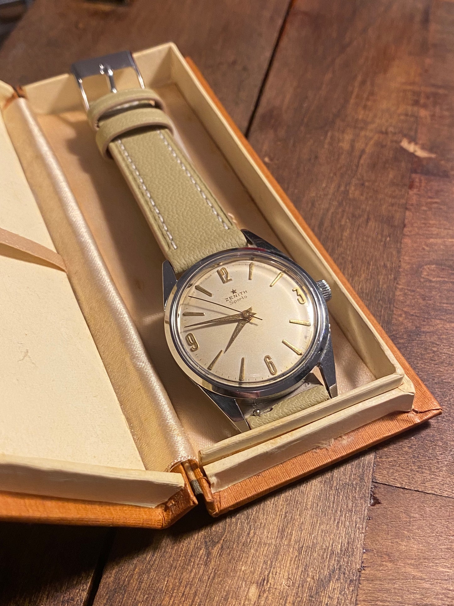 Zenith Sporto Montre Vintage Mécanique 1960 + Boîte