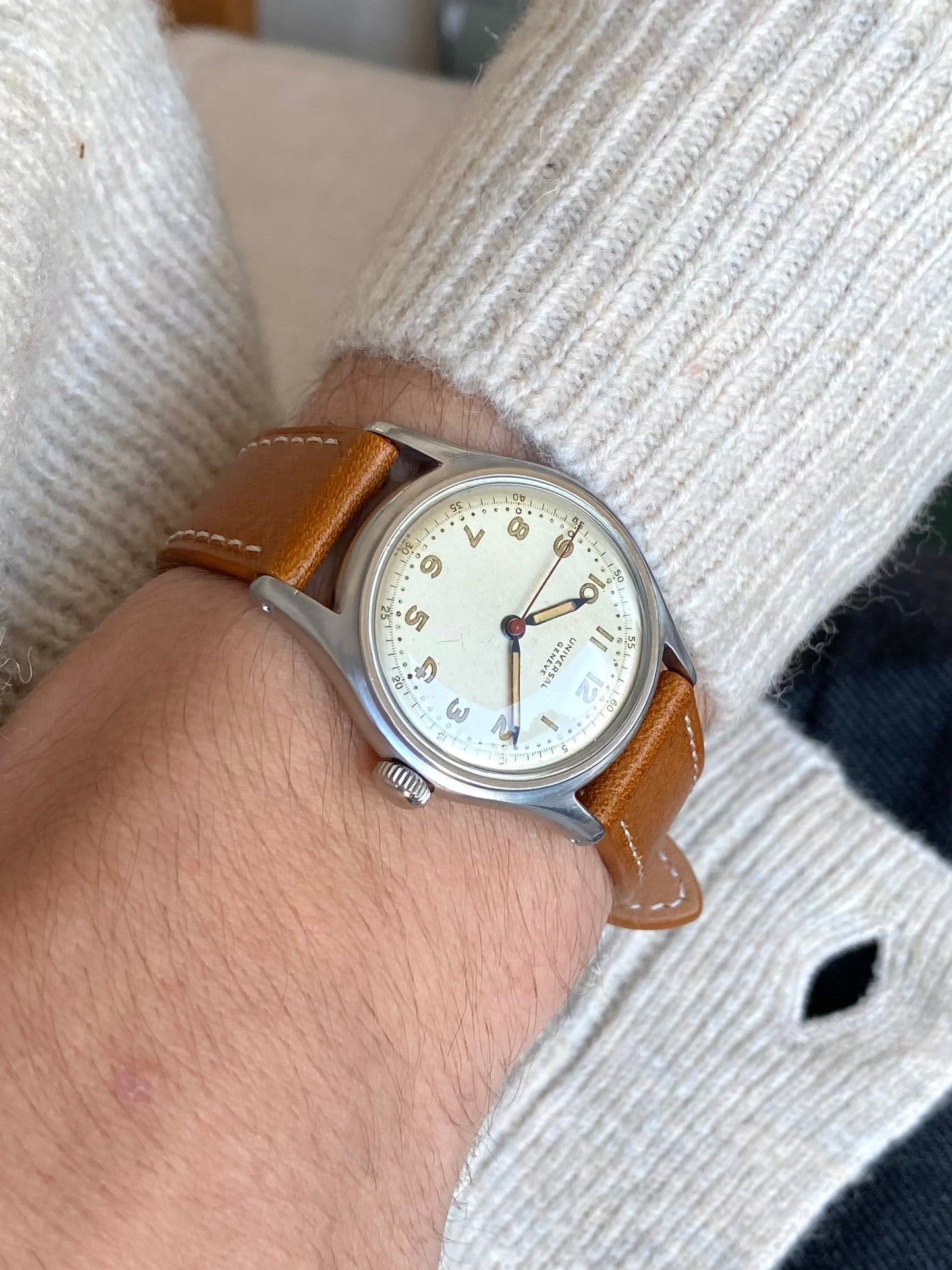 Universal Genève Military Watch - Ref.20724 Cal.263 Enversteel Montre Vintage Mécanique 1945