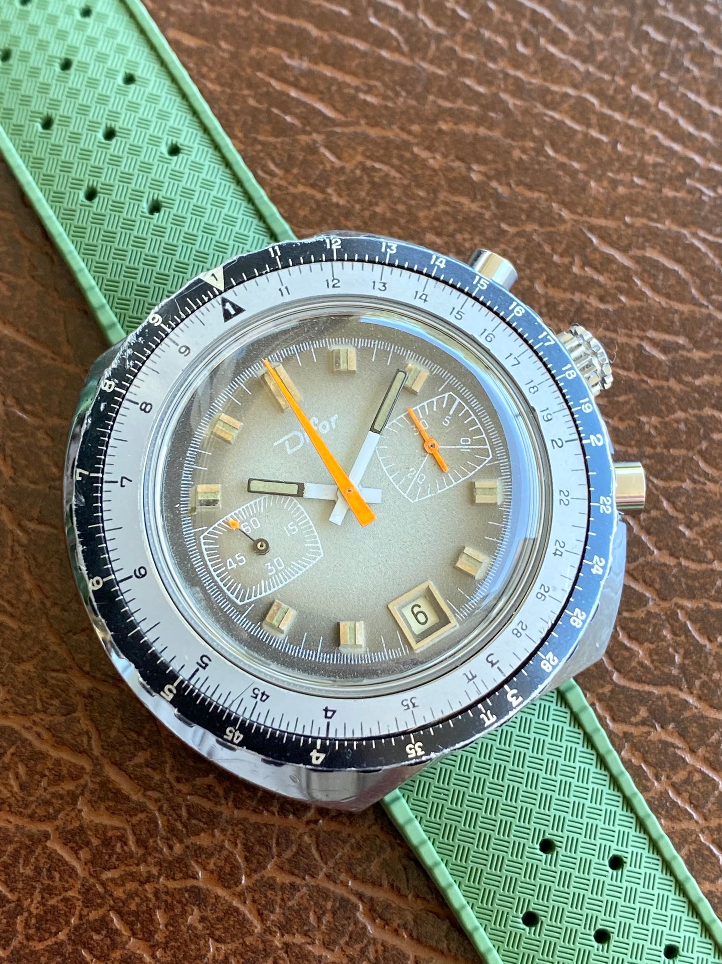Difor France Montre Chronographe Mécanique Valjoux 7734 de Plongée 1970