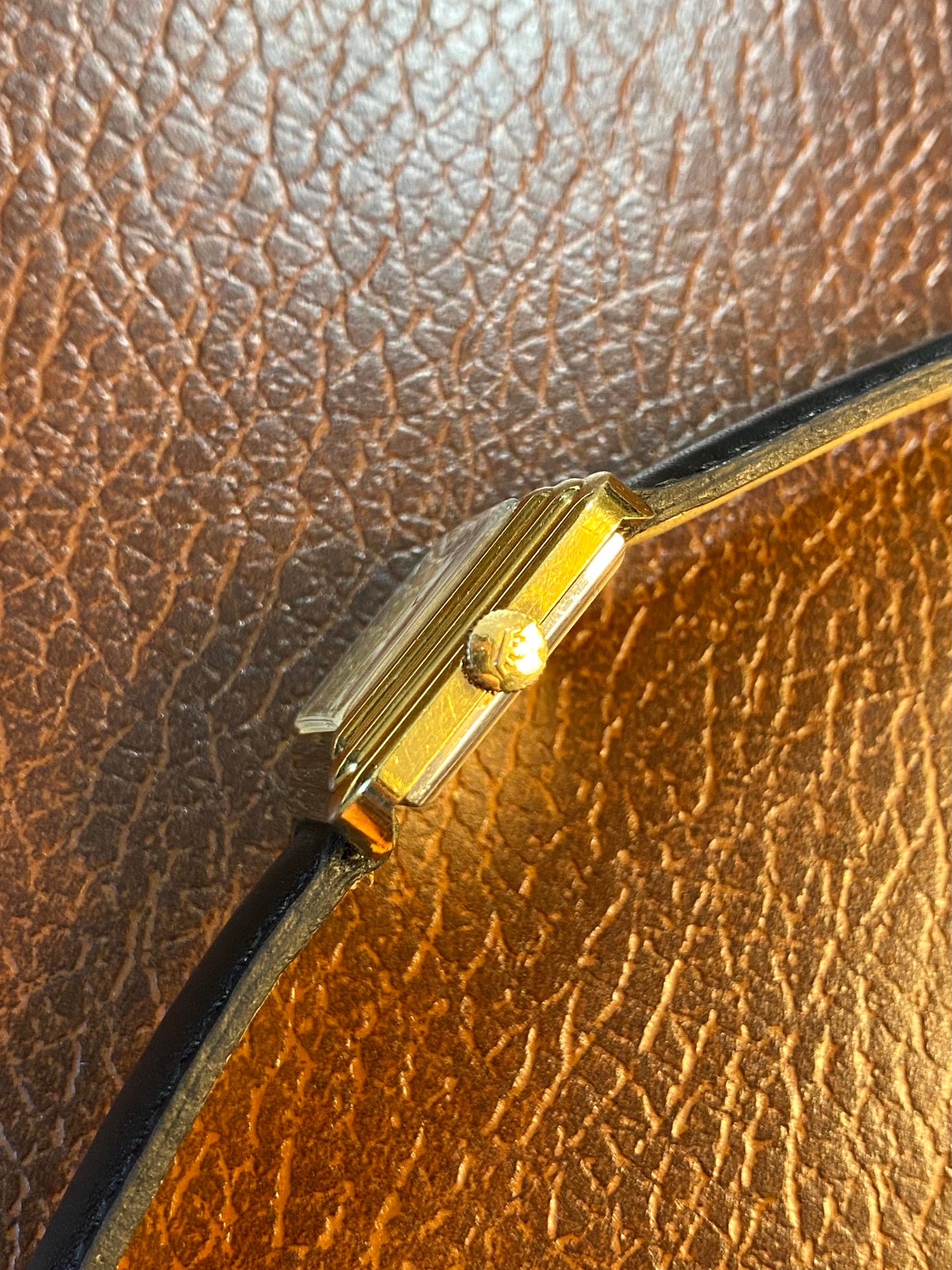 Elix - Fortis Montre Vintage Mécanique Plaqué Or - Carré - 1970