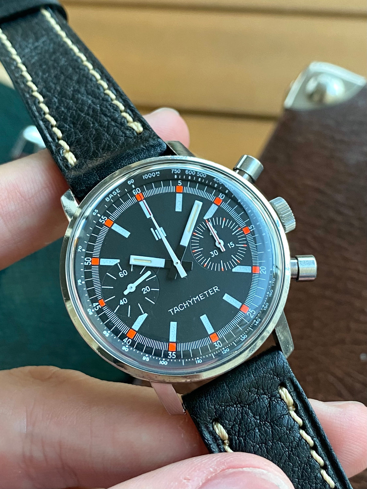 LIP Genève Tachymeter Rallye Chronographe Sport - Montre Vintage Mécanique Automobile 1960