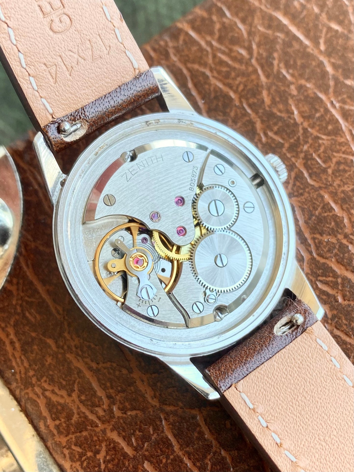 Zenith Montre Vintage Mécanique Cal.2542 Acier 1960