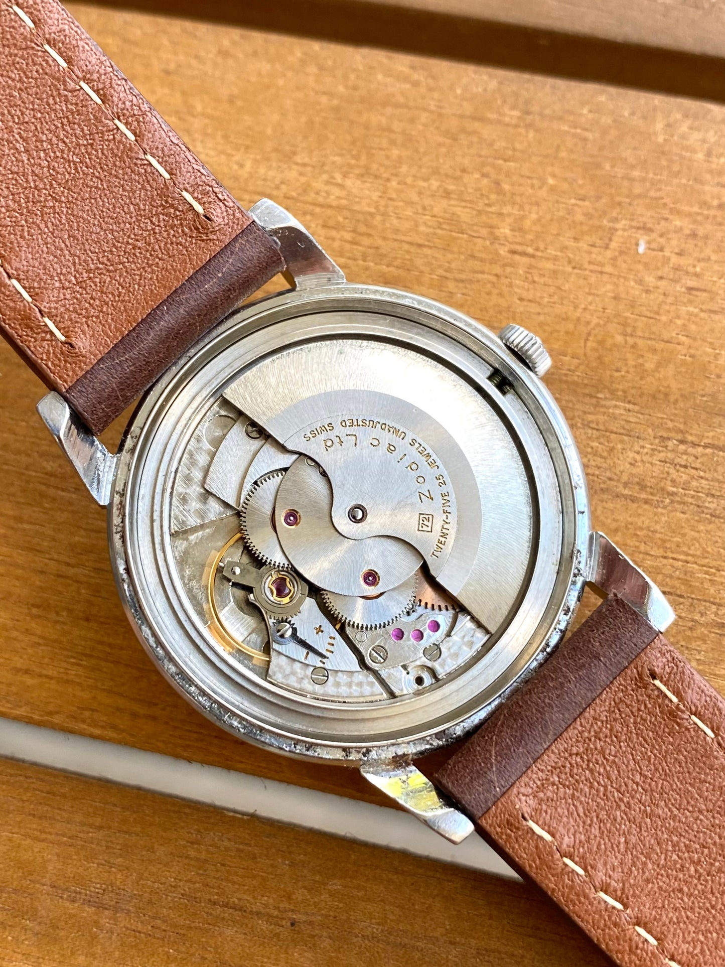 Zodiac Glorious Automatic Date - Montre Vintage Suisse Mécanique Cal.70-72 - 1960