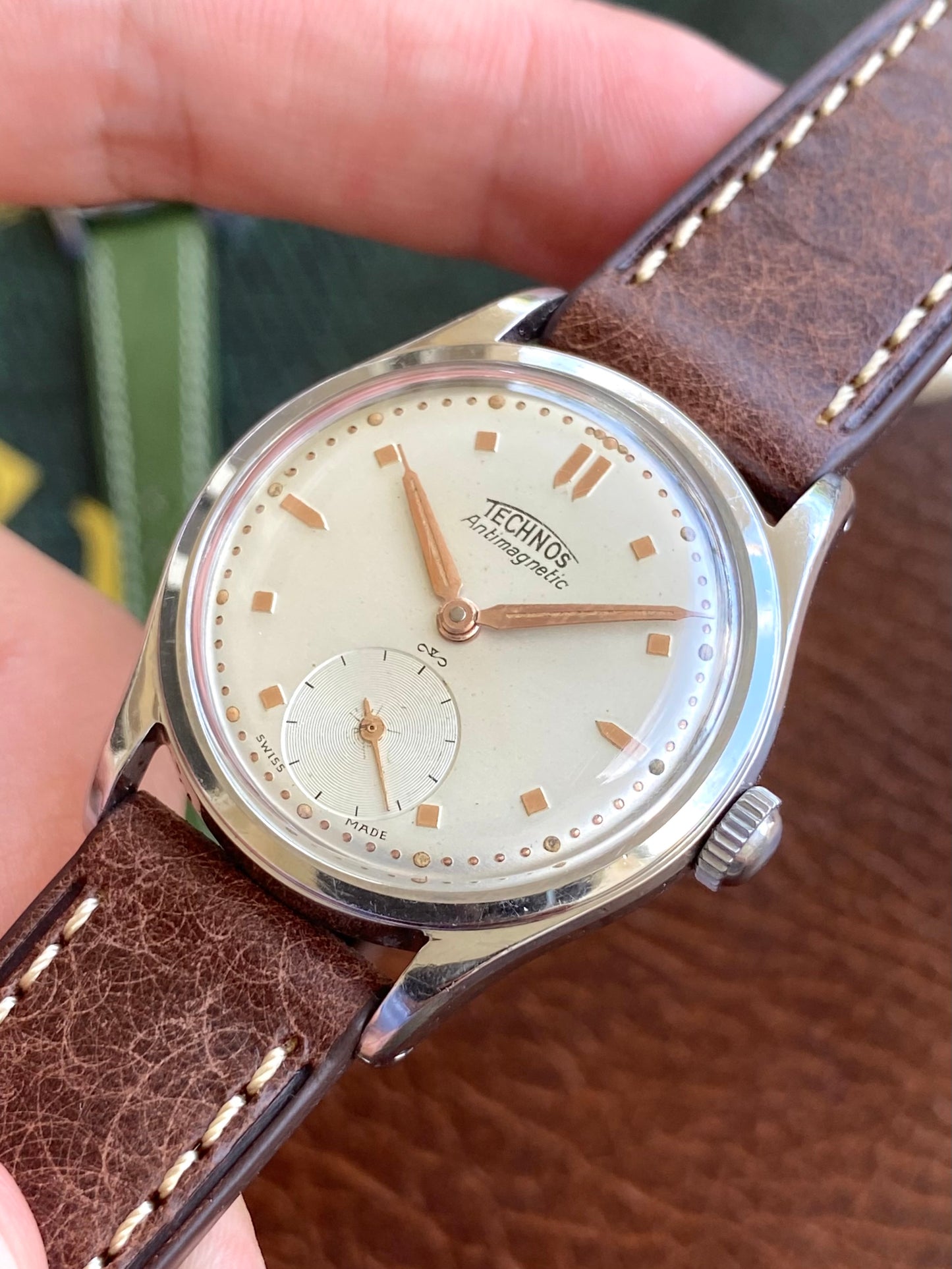 Technos Swiss Montre Vintage Mécanique Acier - 1950