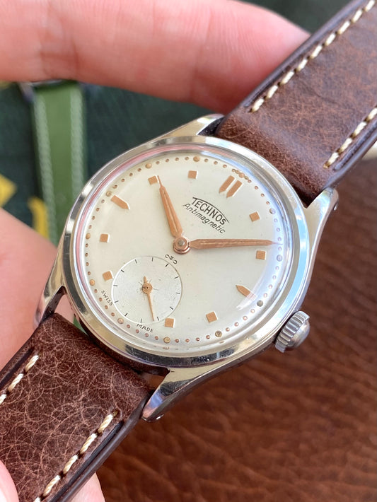 Technos Swiss Montre Vintage Mécanique Acier - 1950