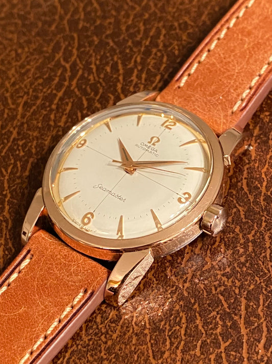 Omega Seamaster Automatic "Cross Hair" Plaqué Or Ref.2848 Montre Vintage Mécanique Cal.501 - 1957