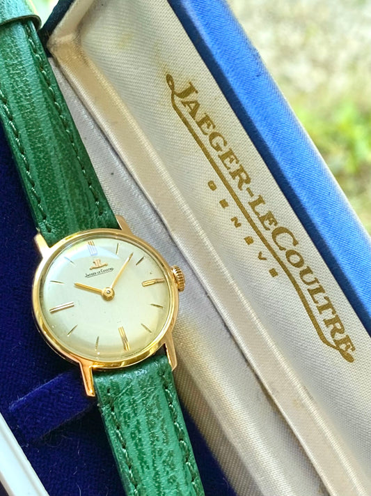 Jaeger-LeCoultre Lady en Or Rose 18k 750/1000 Montre Vintage Mécanique Dame 1960 + Boîte