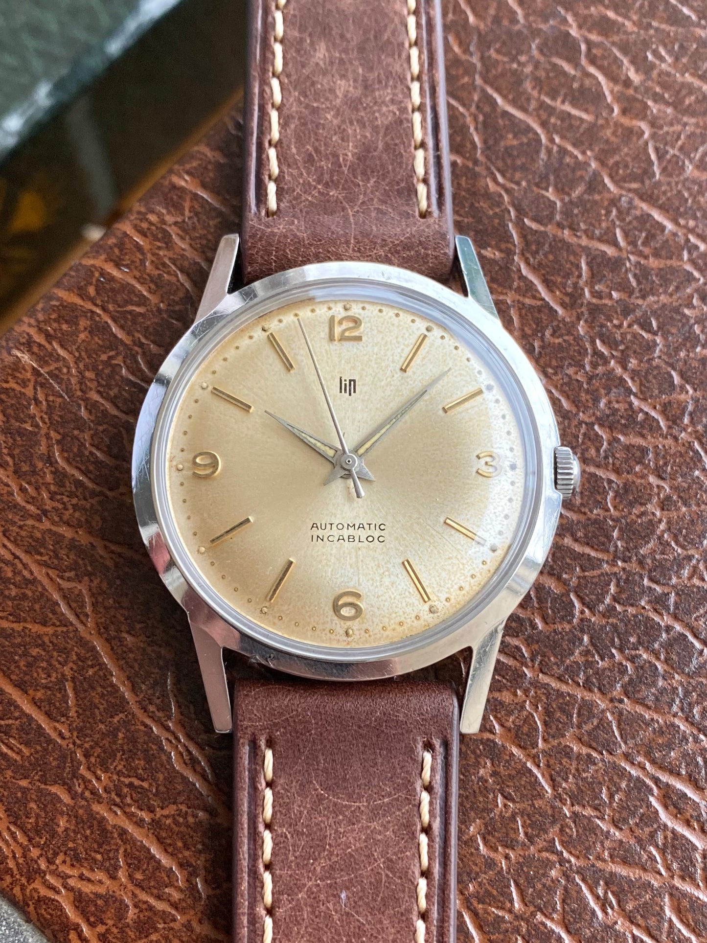 LIP France Automatic Cal. R147 Montre Vintage Mécanique Acier 1960