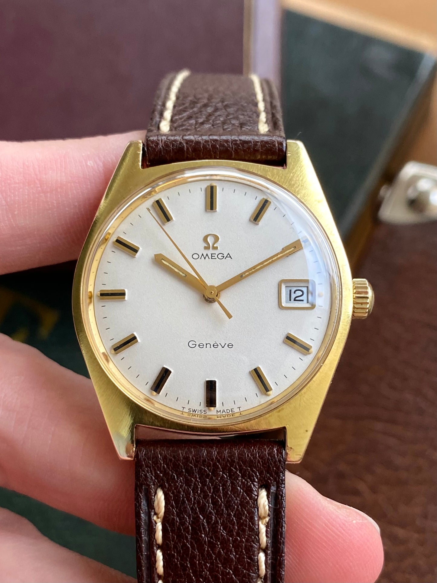 Omega Genève Plaqué Or - Cal. 613 Ref. 136.041 Montre Vintage Mécanique 1968