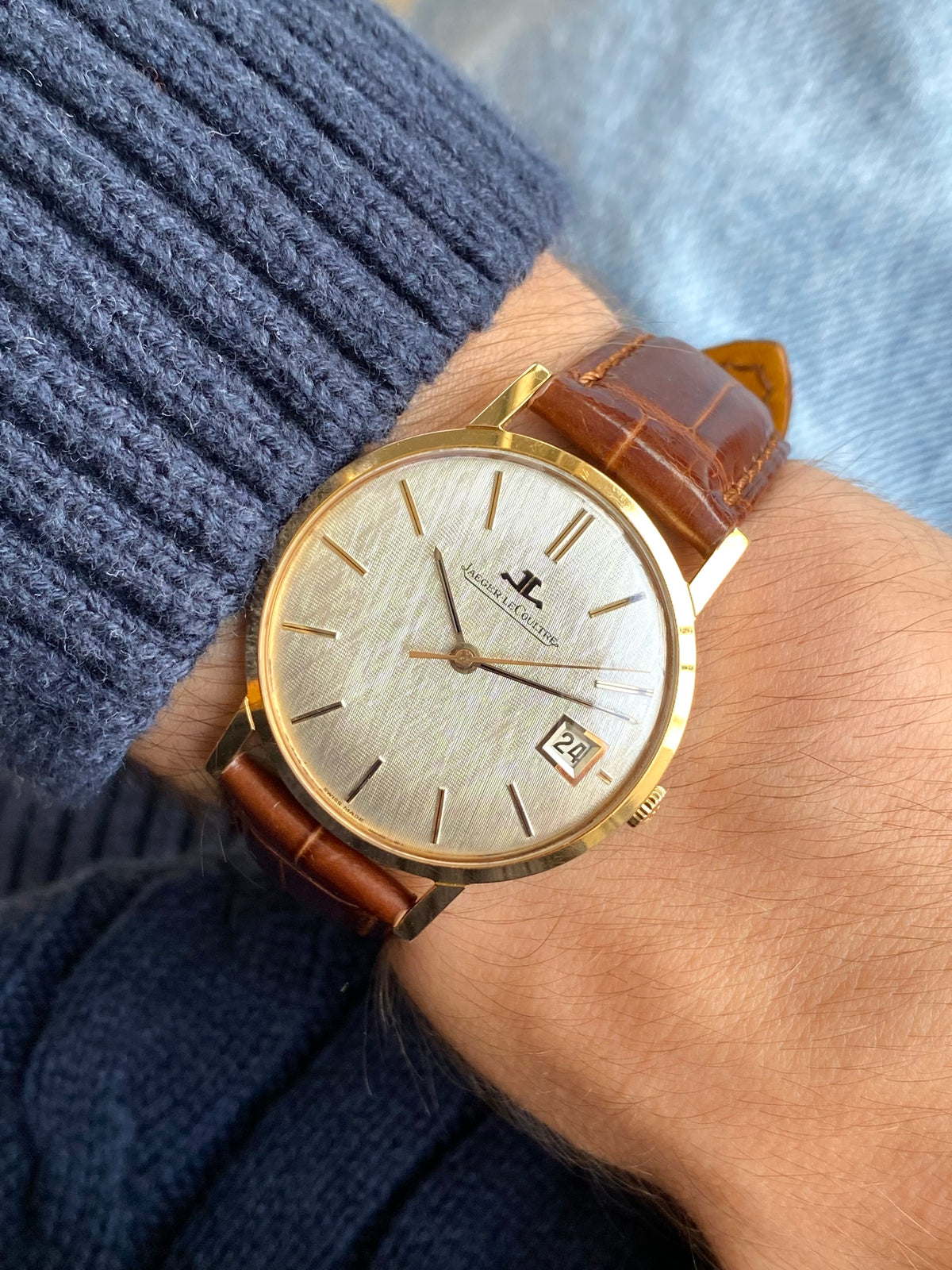 Jaeger-LeCoultre Extra Plate Cadran LIN Cal. 886 - Montre Suisse Vintage Mécanique 1960
