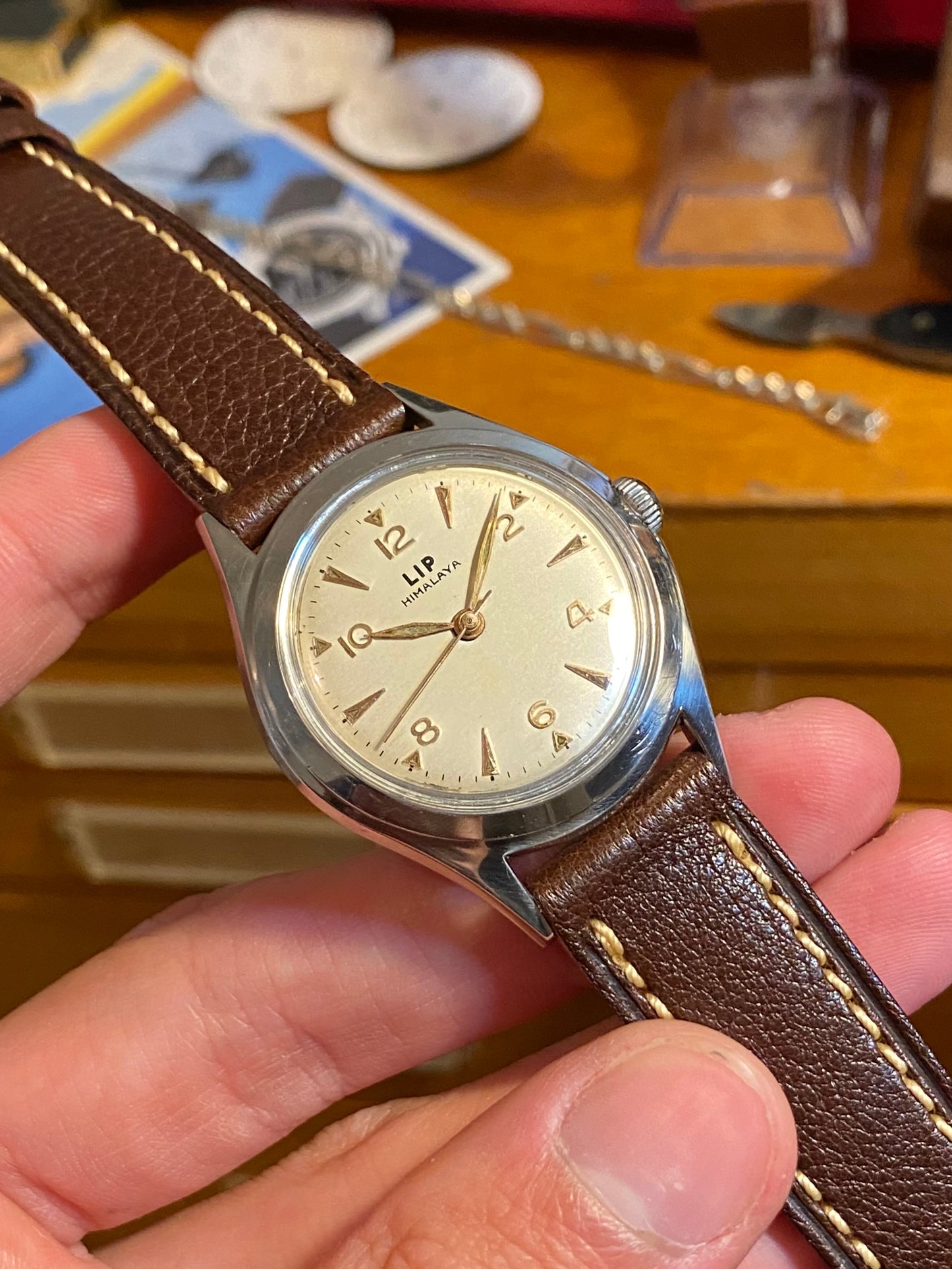 LIP Himalaya 1ère Génération R25 Montre Vintage Mécanique France 1950