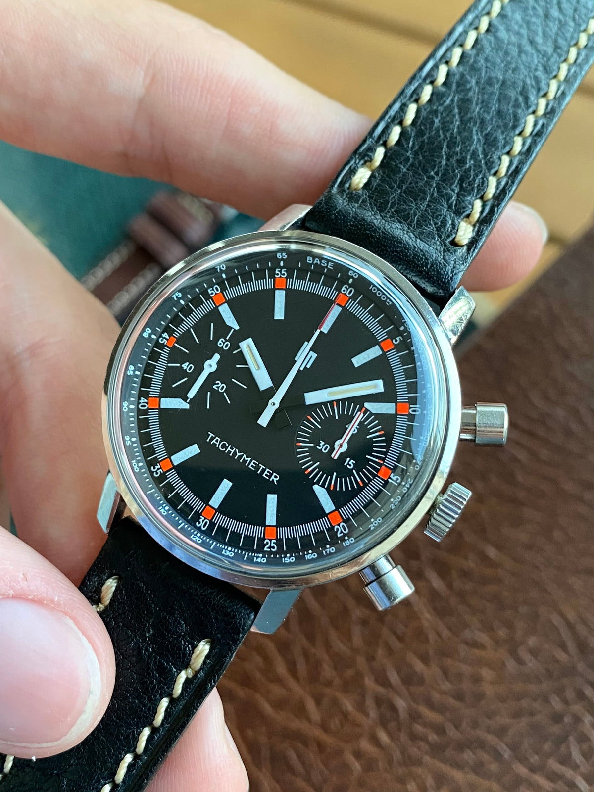 LIP Genève Tachymeter Rallye Chronographe Sport - Montre Vintage Mécanique Automobile 1960