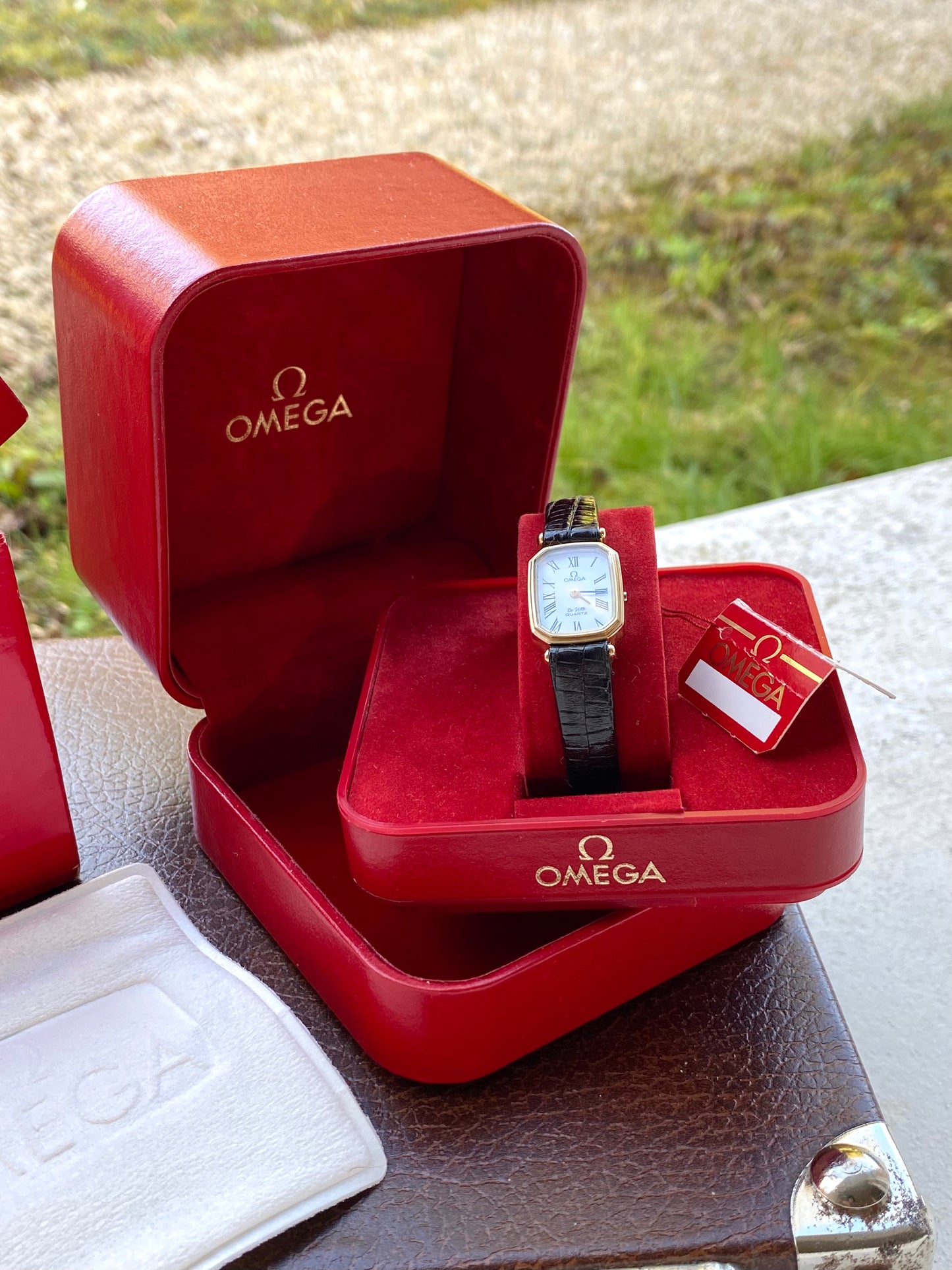 Omega DeVille Lady Quartz GoldFilled 10k - Cal.1130 Montre Dame Neuve NOS - Bracelet + Boîte + Boucle - 1980