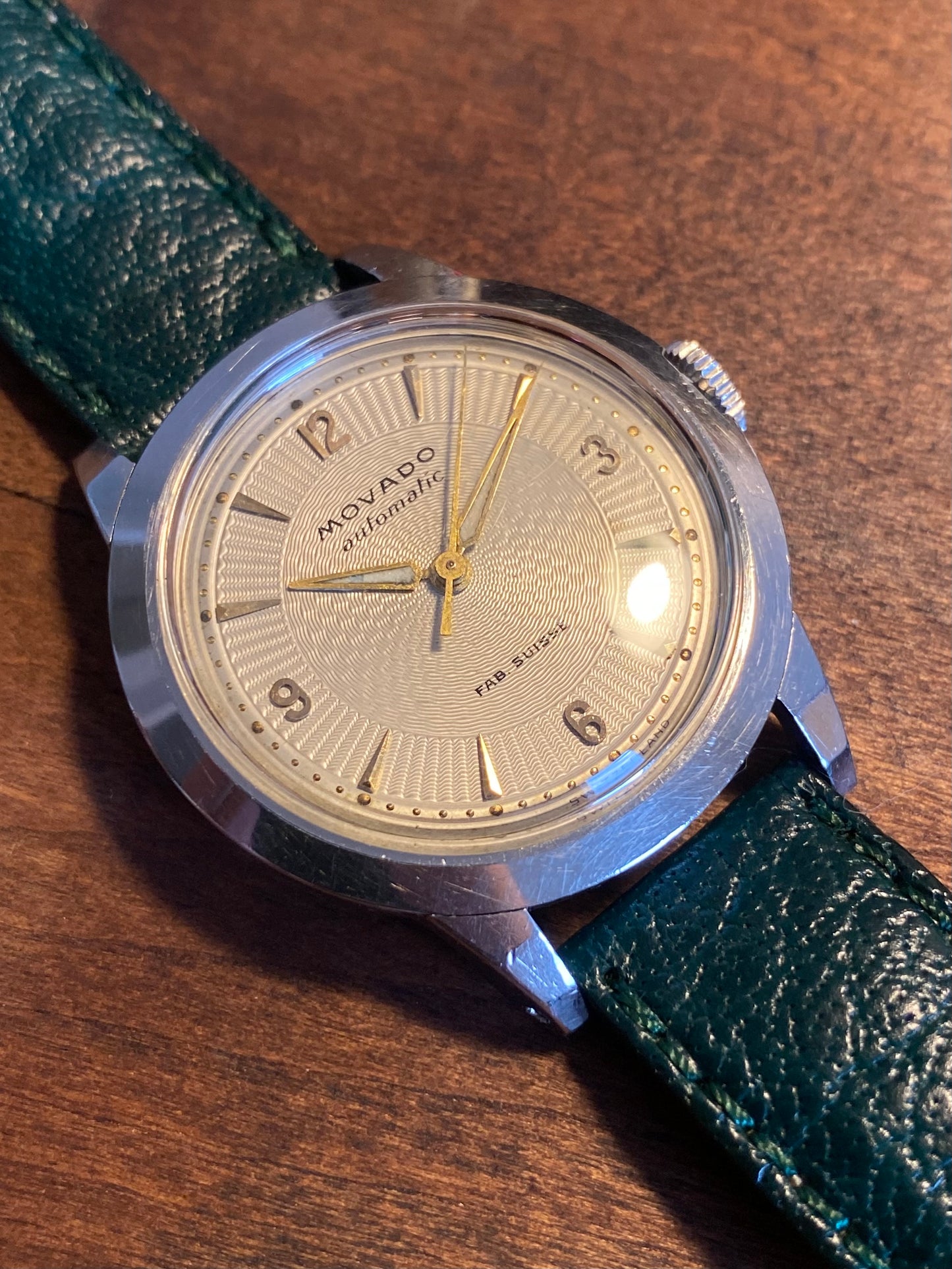 Movado Bumper Automatic C221a F.Borgel Case Montre Vintage 1940
