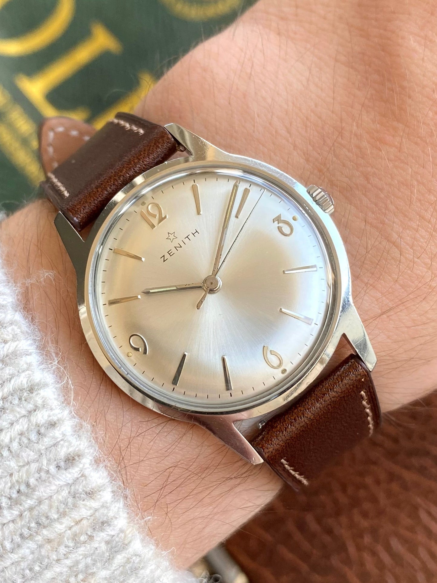 Zenith Montre Vintage Mécanique Cal.2542 Acier 1960