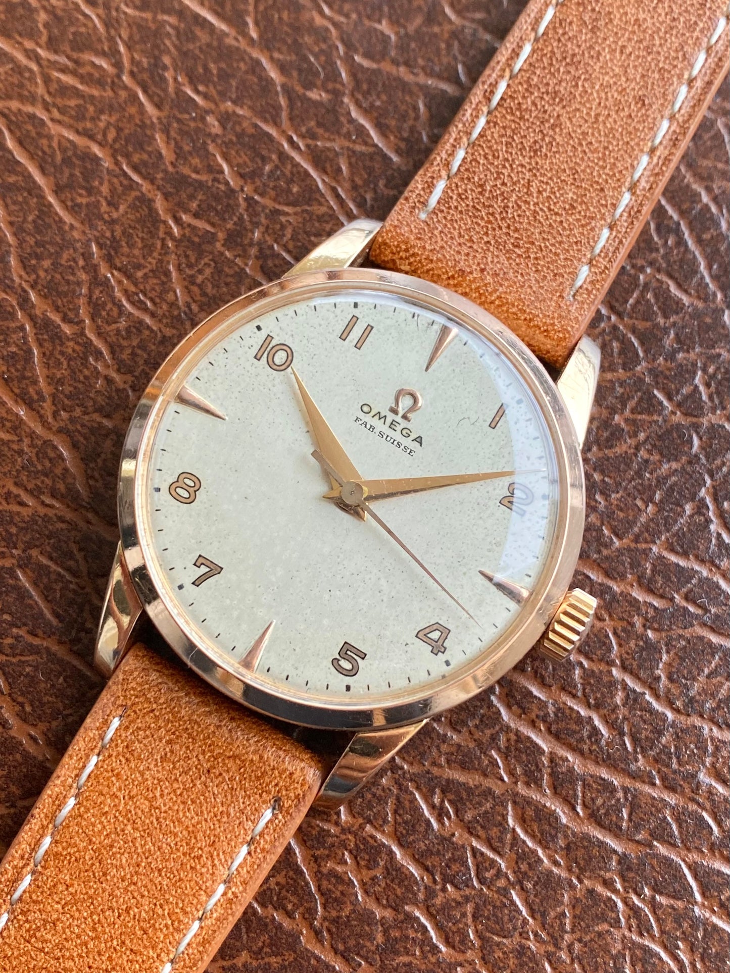 Omega Fab Suisse Plaqué Or 80 Microns - Montre Vintage Mécanique Cal.283 Ref.2513-3 - 1946