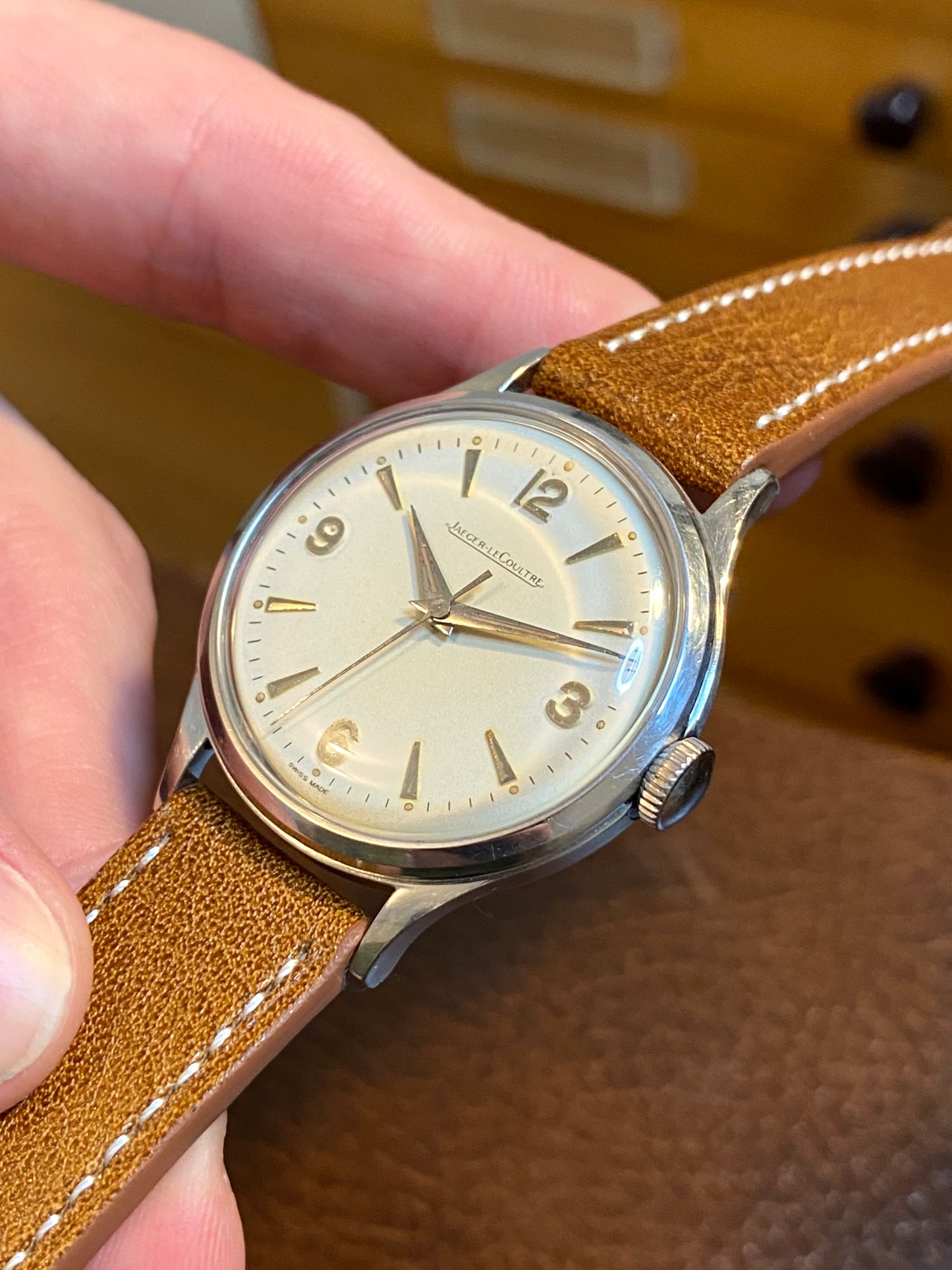 Jaeger-LeCoultre Calatrava - Montre Vintage Mécanique Suisse P478 Acier 1950