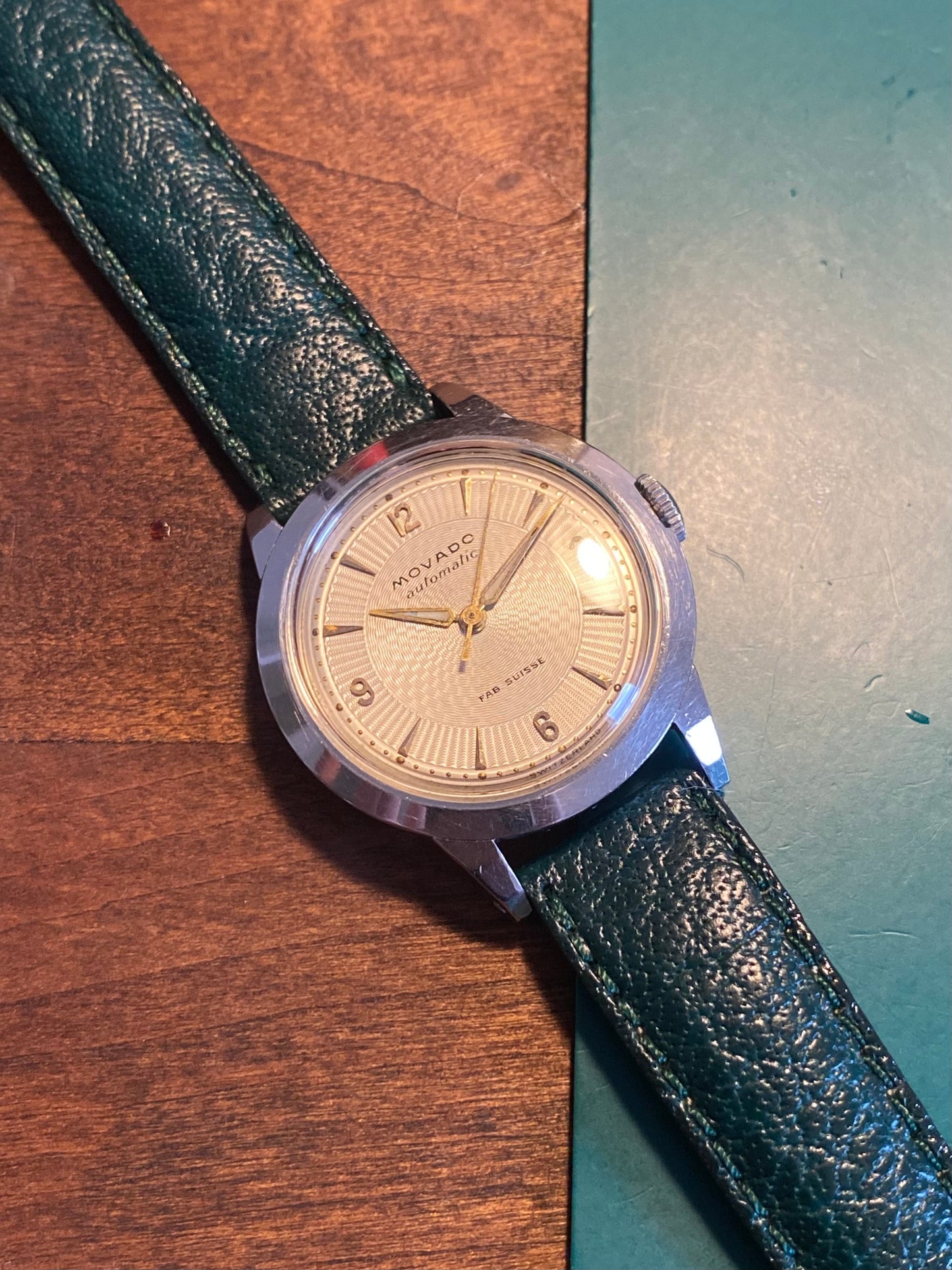 Movado Bumper Automatic C221a F.Borgel Case Montre Vintage 1940