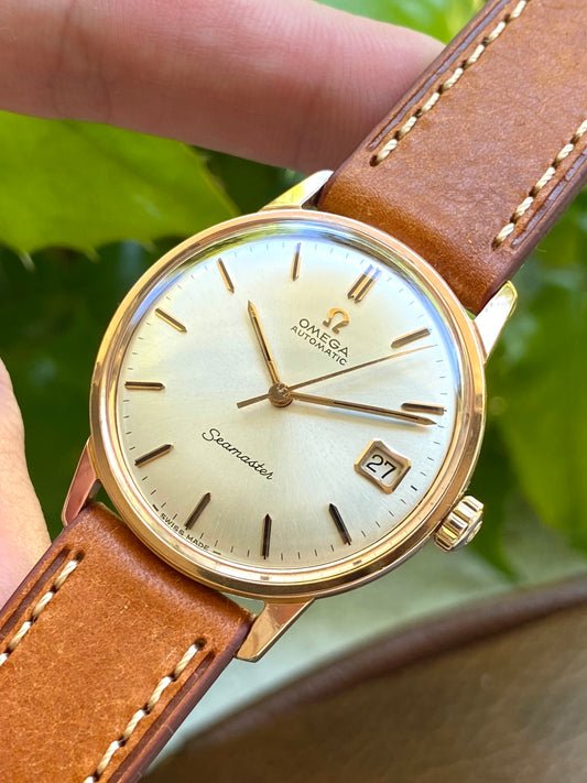 Omega Seamaster Automatic Plaqué Or Montre Vintage Mécanique Cal.562 Ref.186.002 - 1965