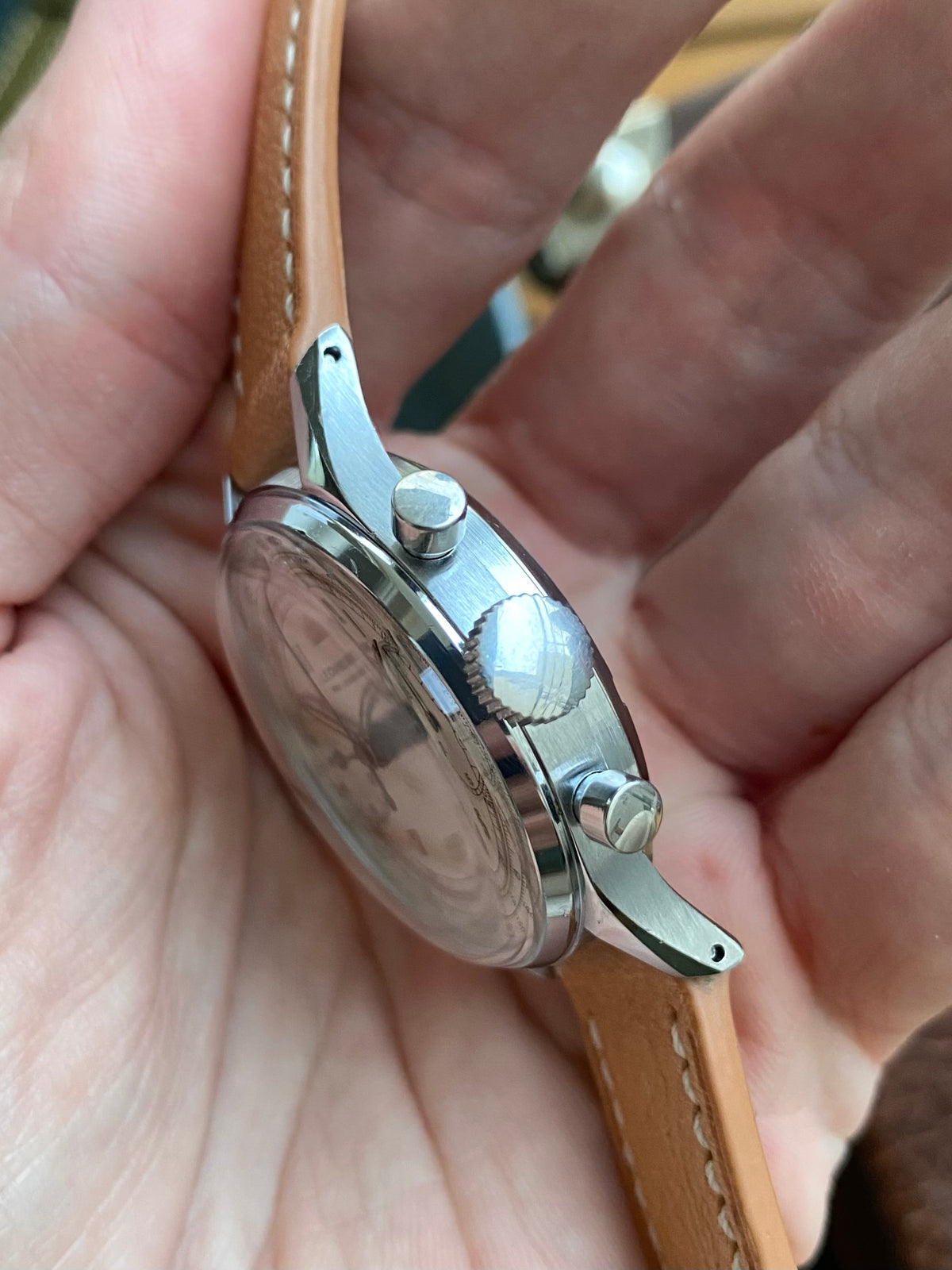 Leonidas Fab. Suisse Chronographe Landeron 48 - Pré Heuer Montre Vintage Mécanique 1940