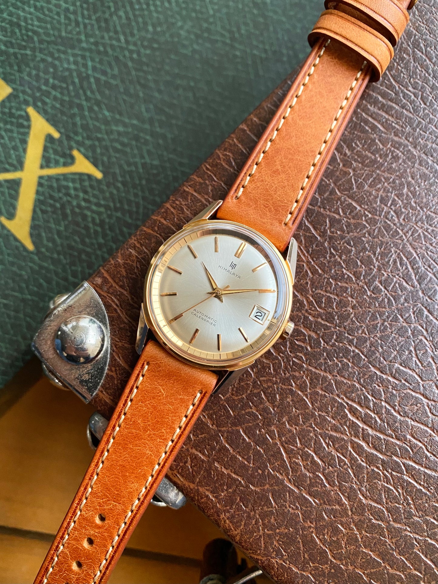 LIP Himalaya Automatic R153 Montre Vintage Mécanique Plaqué Or France 1960