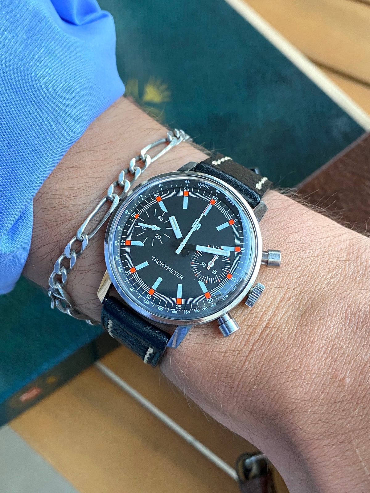 LIP Genève Tachymeter Rallye Chronographe Sport - Montre Vintage Mécanique Automobile 1960