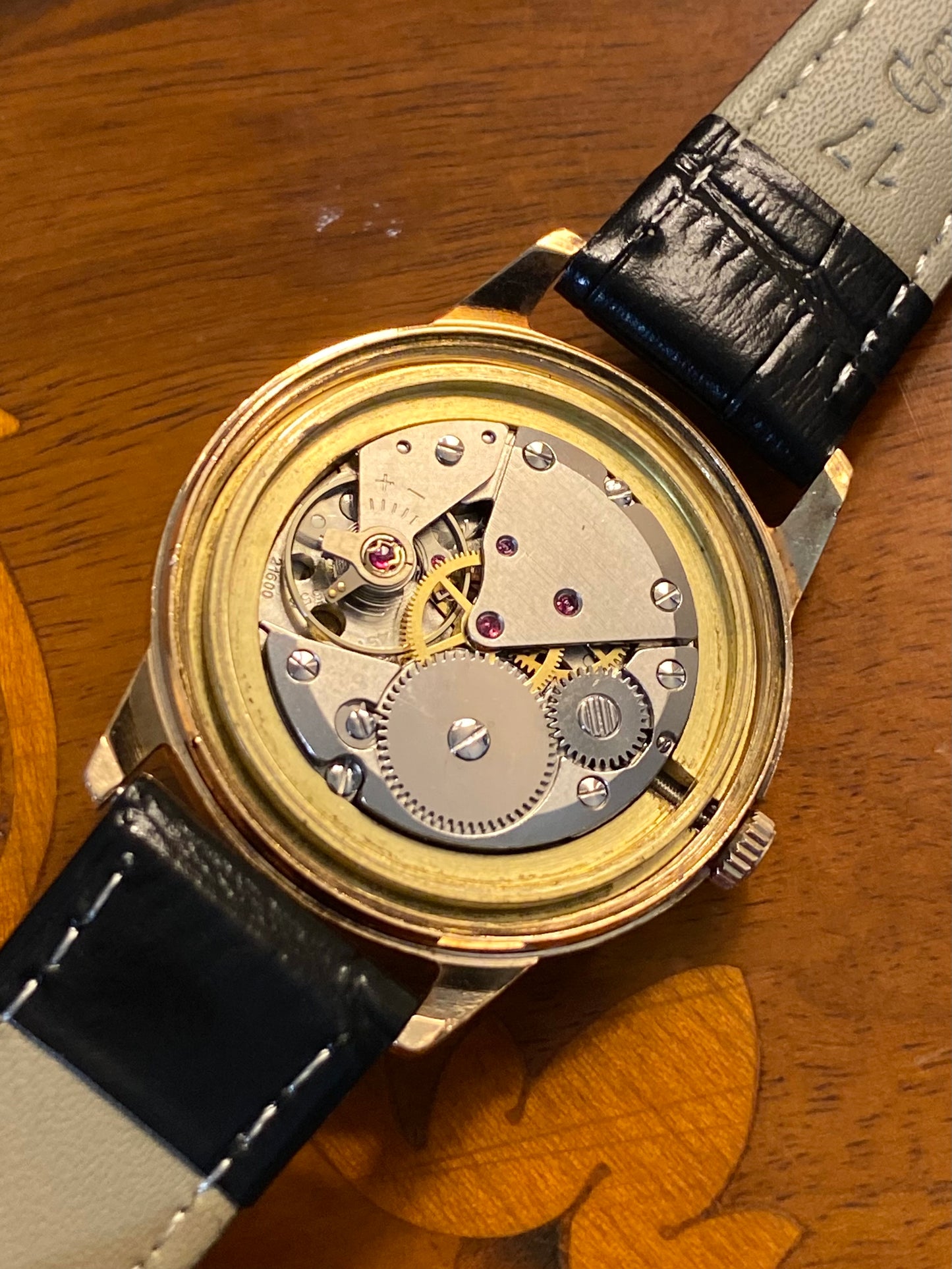 LIP Dauphine Rallye Montre Vintage Mécanique Plaqué Or R558 - 1960