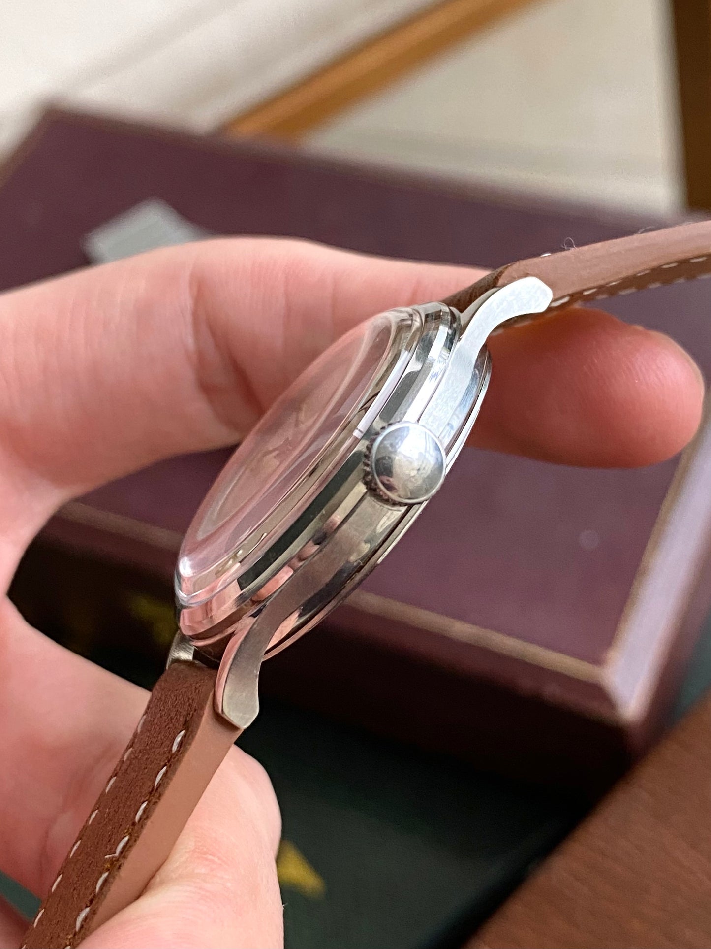 Jaeger-LeCoultre Calatrava - Montre Vintage Mécanique Suisse P478 Acier 1950