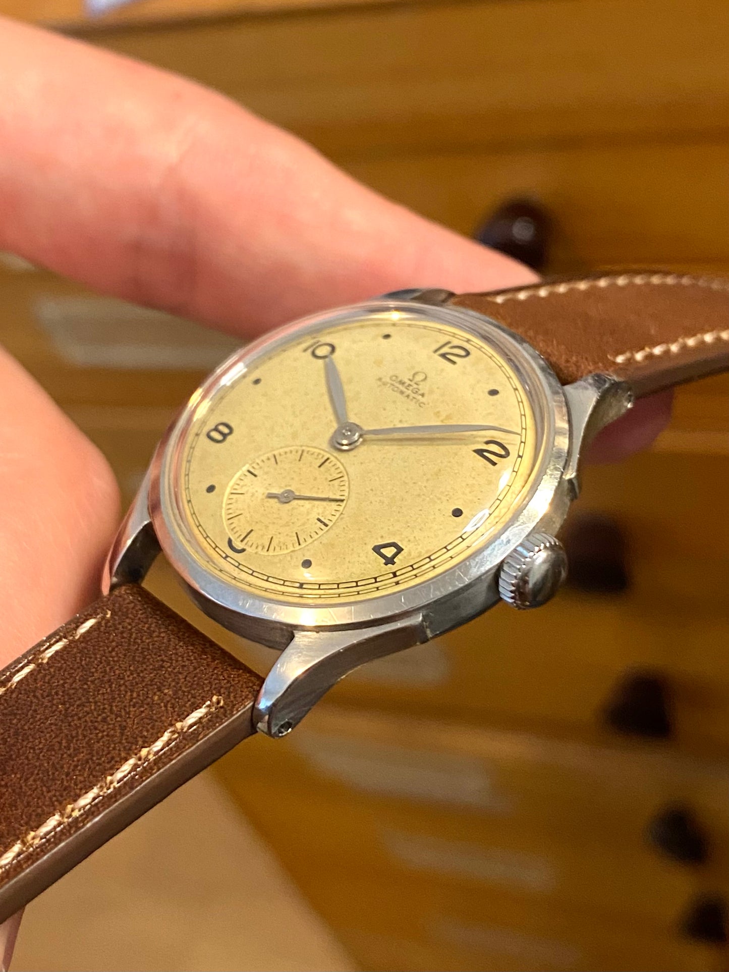 Omega Bumper Automatic Ref. 2375 Montre Vintage Mécanique Patinée 28.10RA - 1945